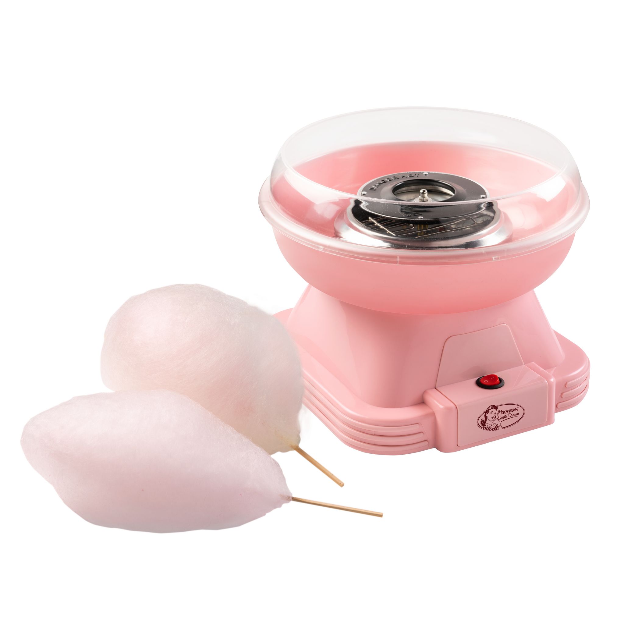 Voir la diapositive 2 : BESTRON Appareil à barbe à papa ACCM400P - Rose