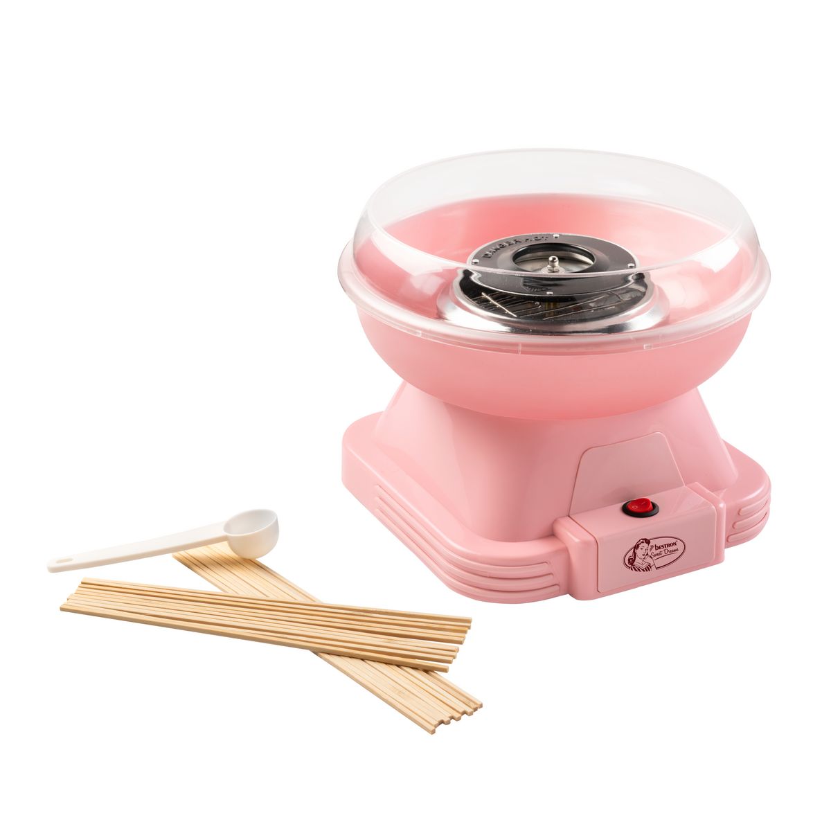 BESTRON Appareil à barbe à papa ACCM400P - Rose