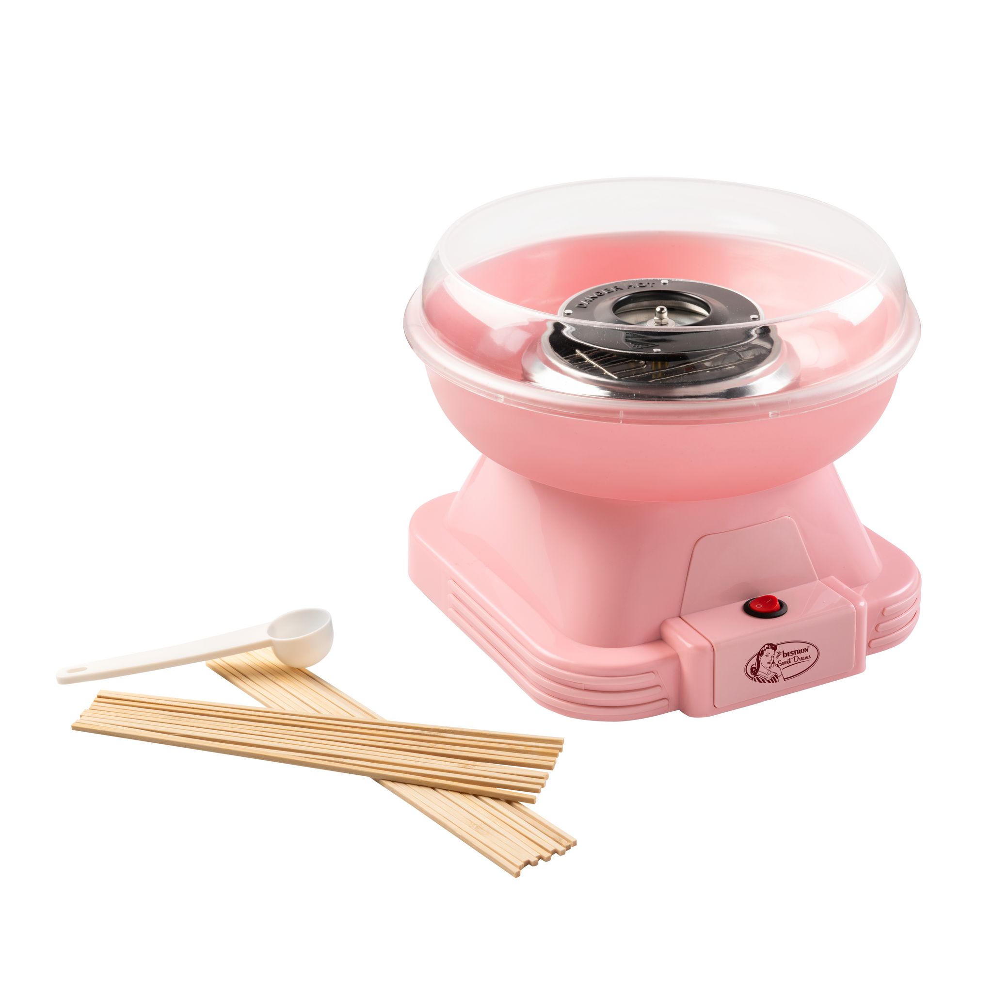 Voir la diapositive 3 : BESTRON Appareil à barbe à papa ACCM400P - Rose