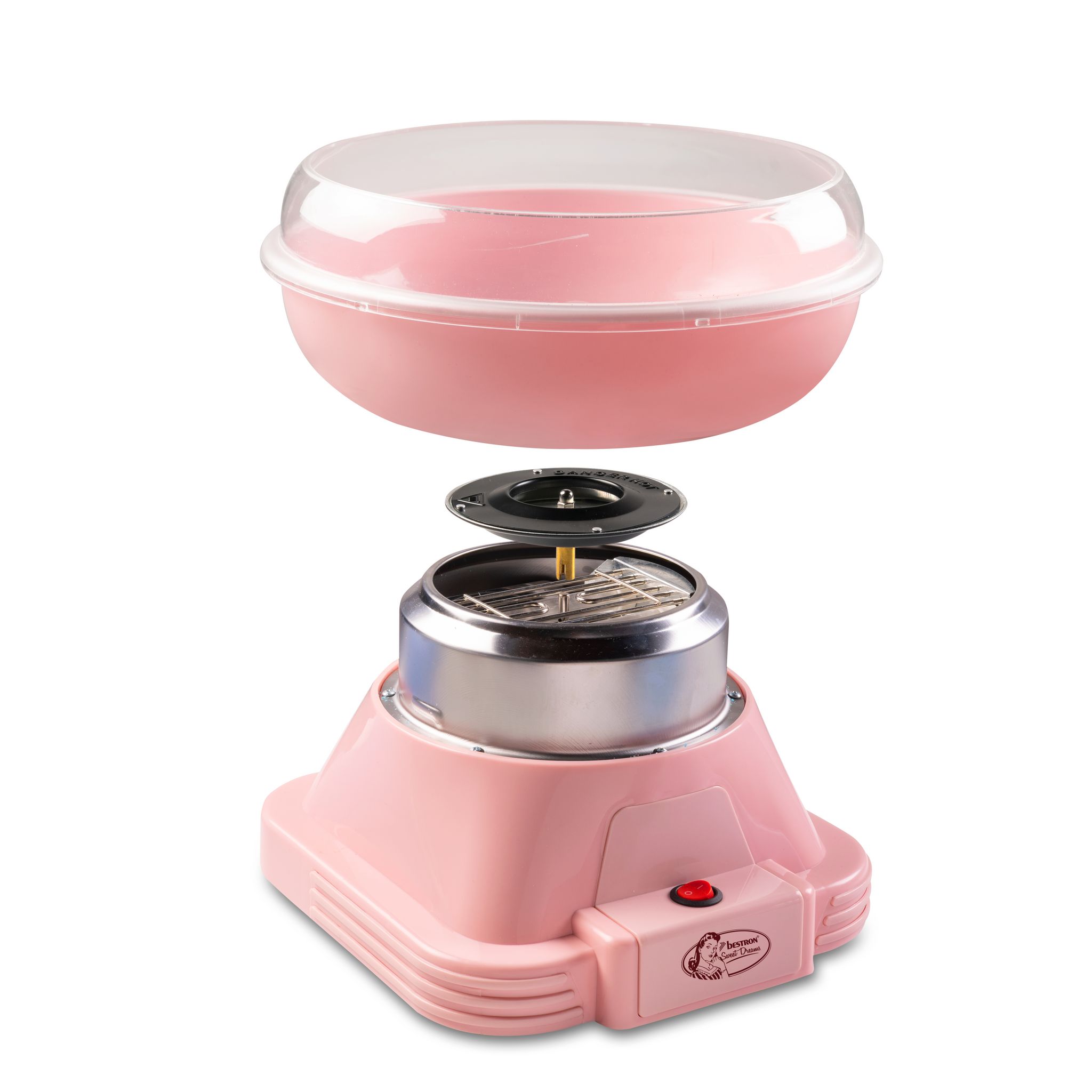 Voir la diapositive 4 : BESTRON Appareil à barbe à papa ACCM400P - Rose