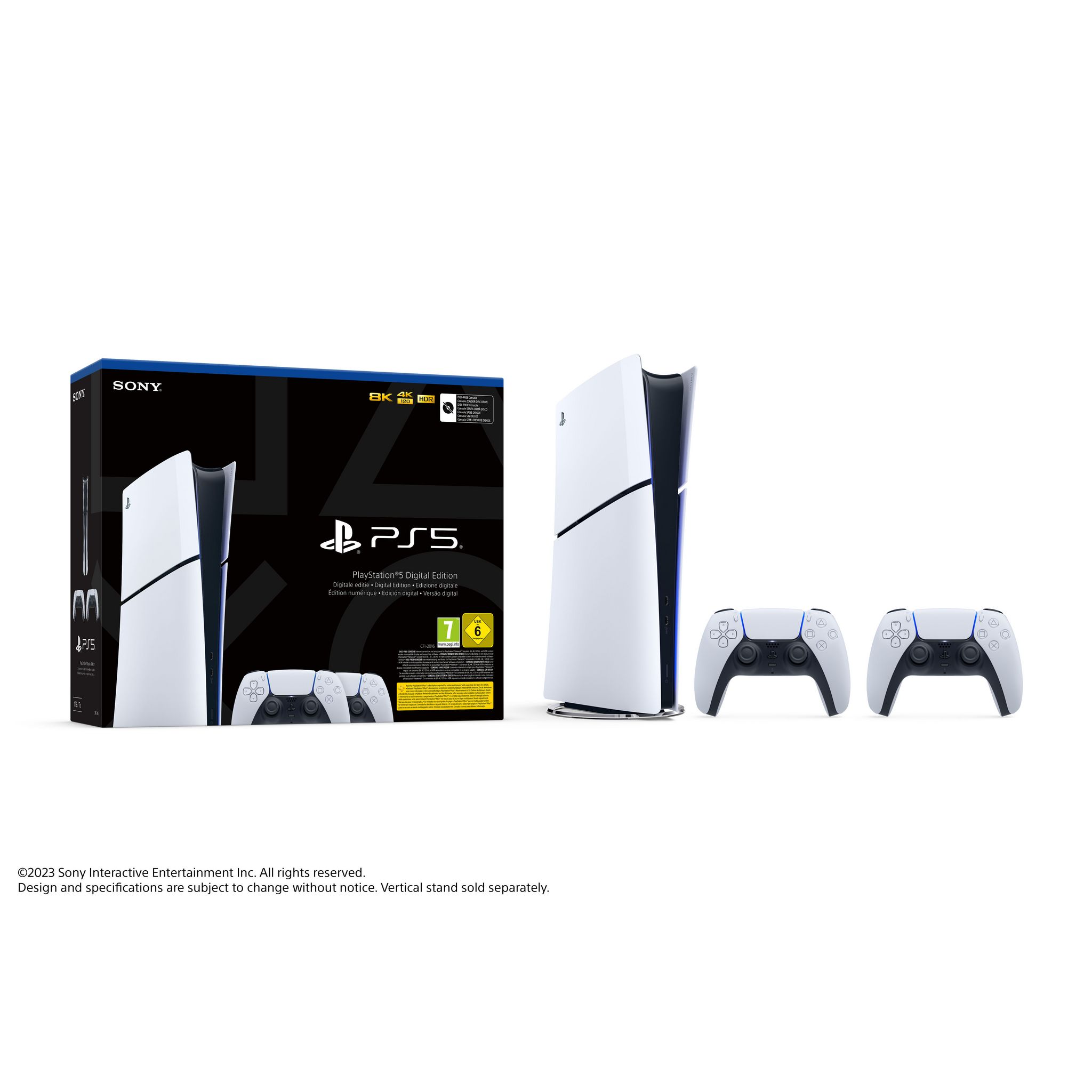 SONY Pack PlayStation 5 Digitale Slim + 2ème Manette DualSense