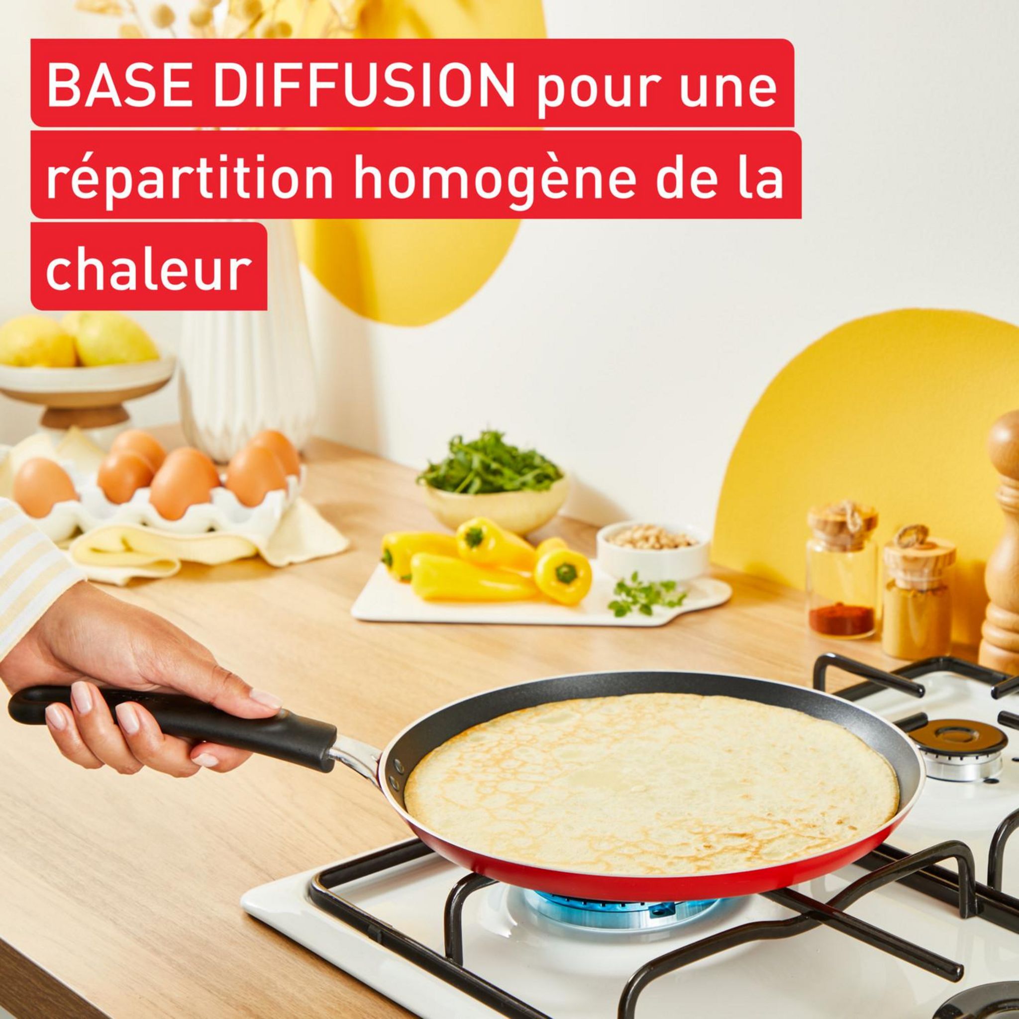 Voir la diapositive 6 : TEFAL Crêpière 25 cm aluminium tous feux dont induction