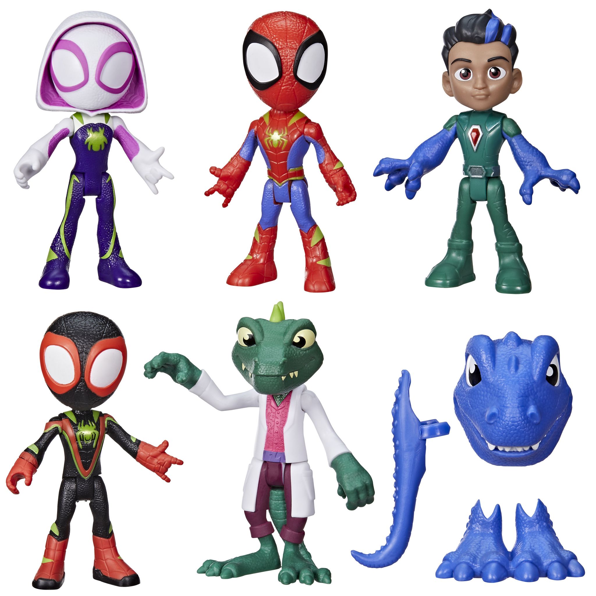 HASBRO Pack figurines x5 Spidey Dino et Accessoires