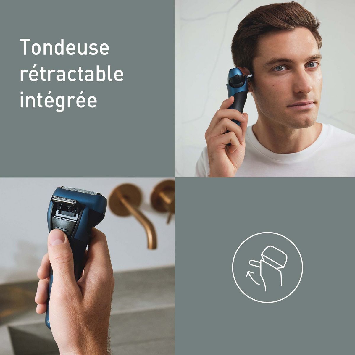 PANASONIC Rasoir électrique ES-LT4B-A803 - Bleu