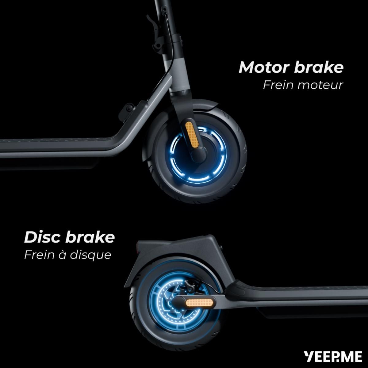 YEEP.ME Trottinette électrique 100A Start - Noir