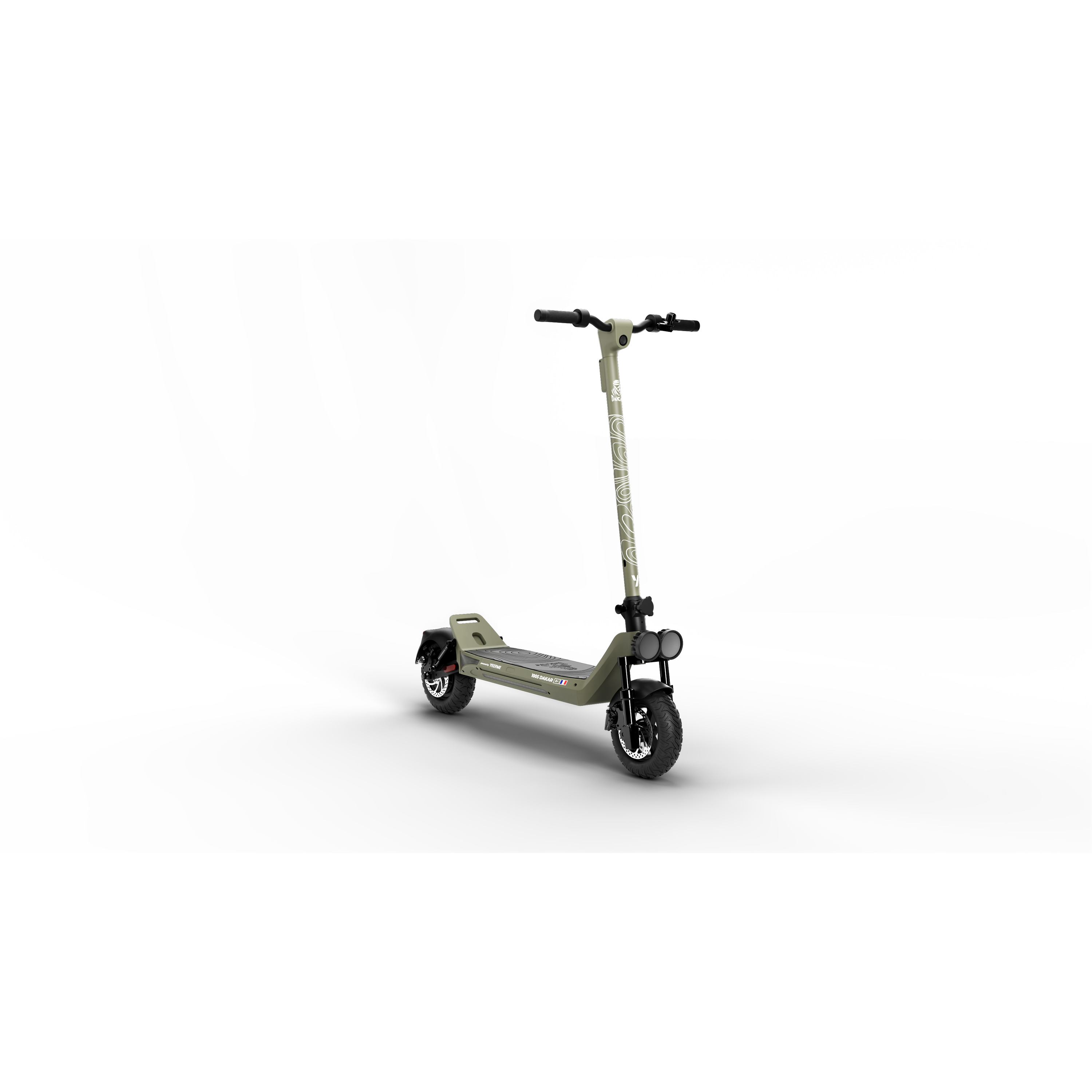 Voir la diapositive 2 : YEEP.ME Trottinette électrique 100S SUV Dakar - Vert kaki