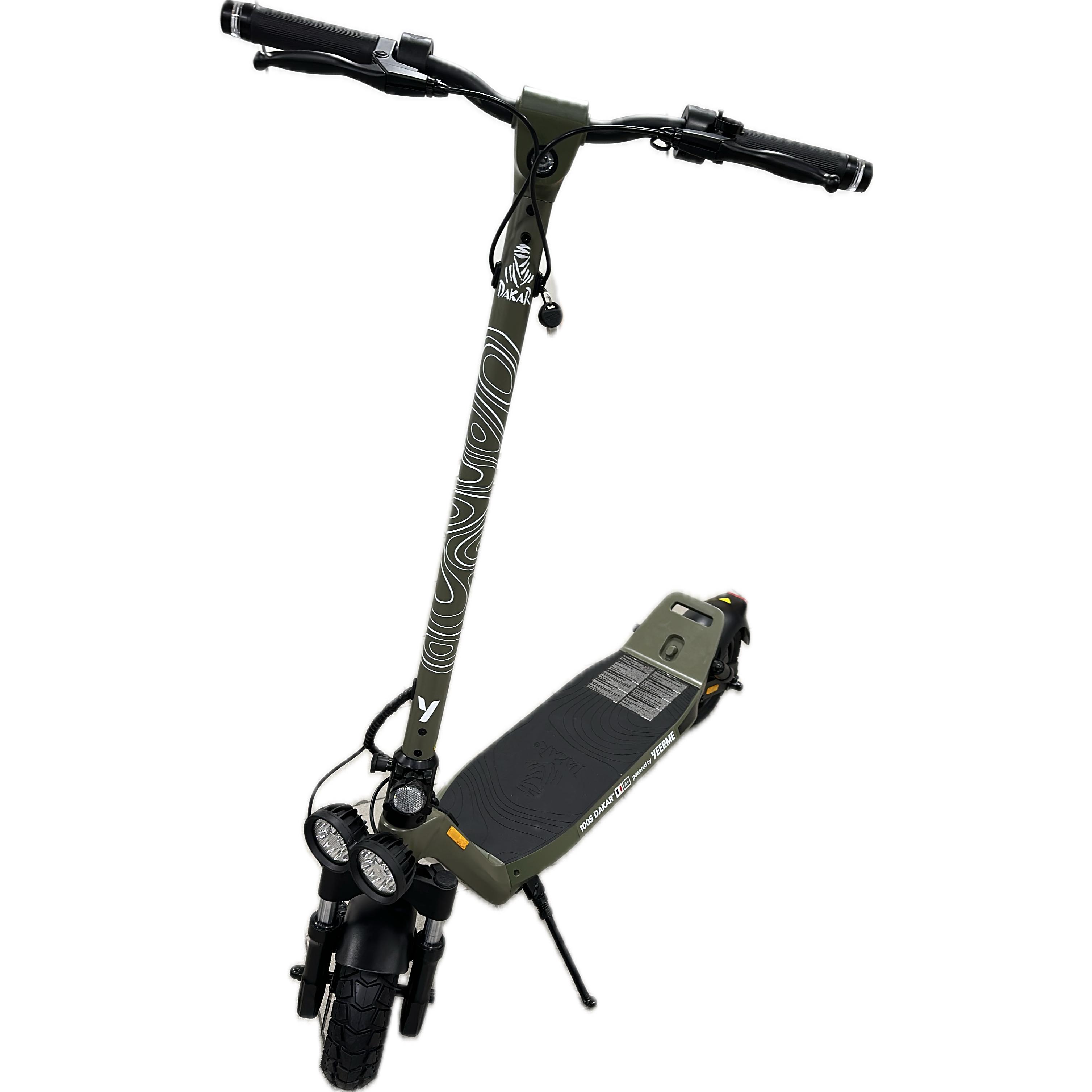 Voir la diapositive 3 : YEEP.ME Trottinette électrique 100S SUV Dakar - Vert kaki