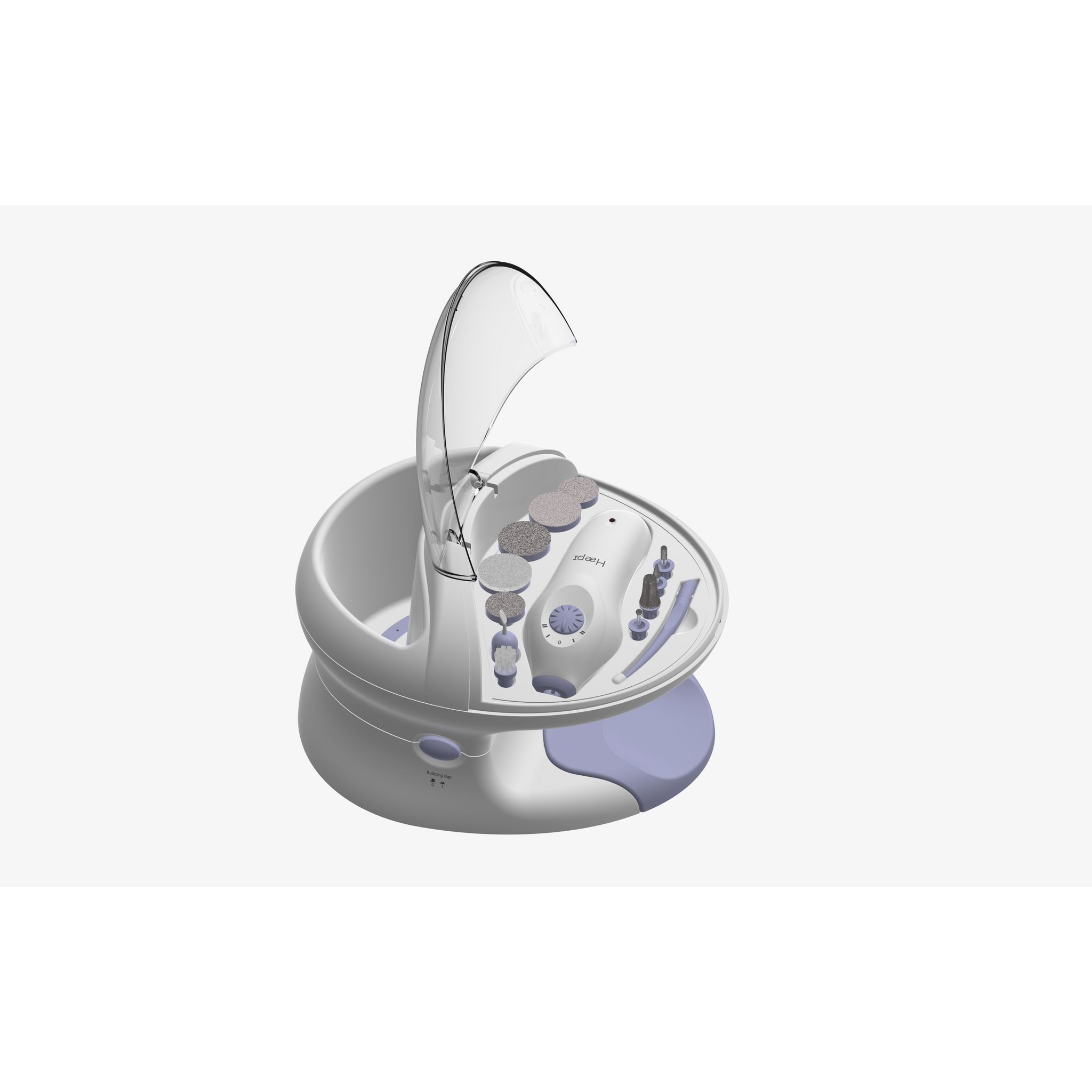 Voir la diapositive 3 : HAEPI Appareil manucure et pédicure IRIS - Blanc