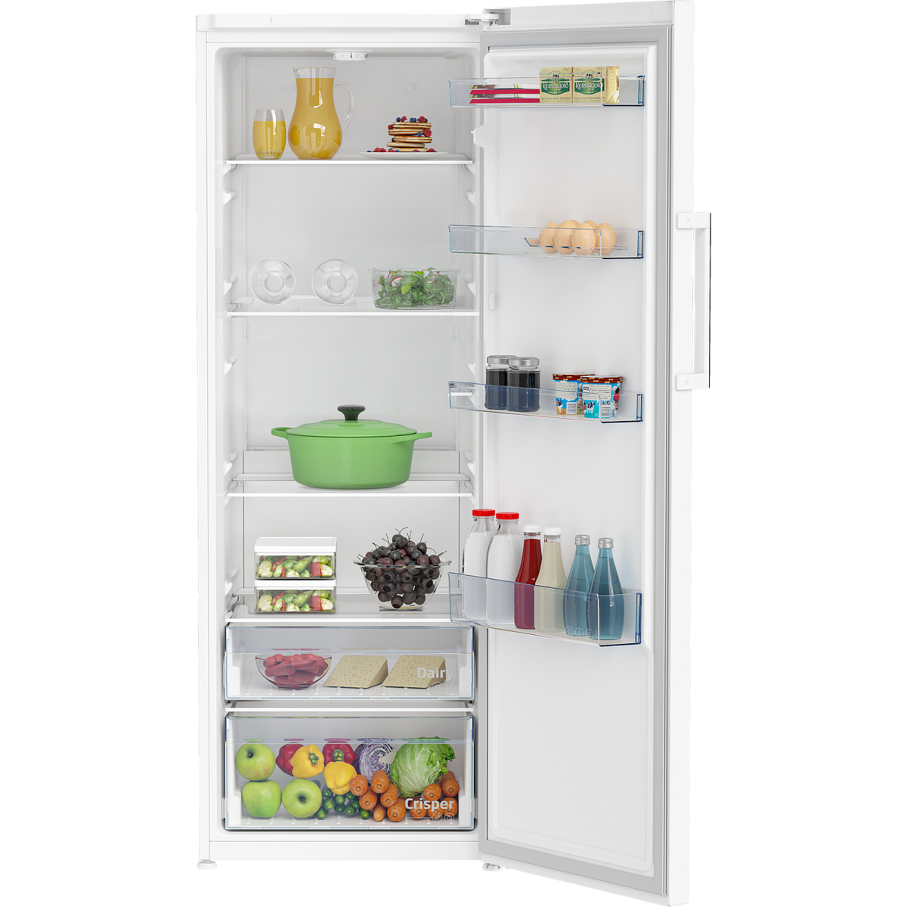 Voir la diapositive 2 : BEKO Réfrigérateur armoire RSSE415M41WN, 367 L, Froid statique, E