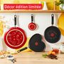 Voir la diapositive 5 : TEFAL Galetière 34cm tous feux sauf induction COLLECTORS ROUGE