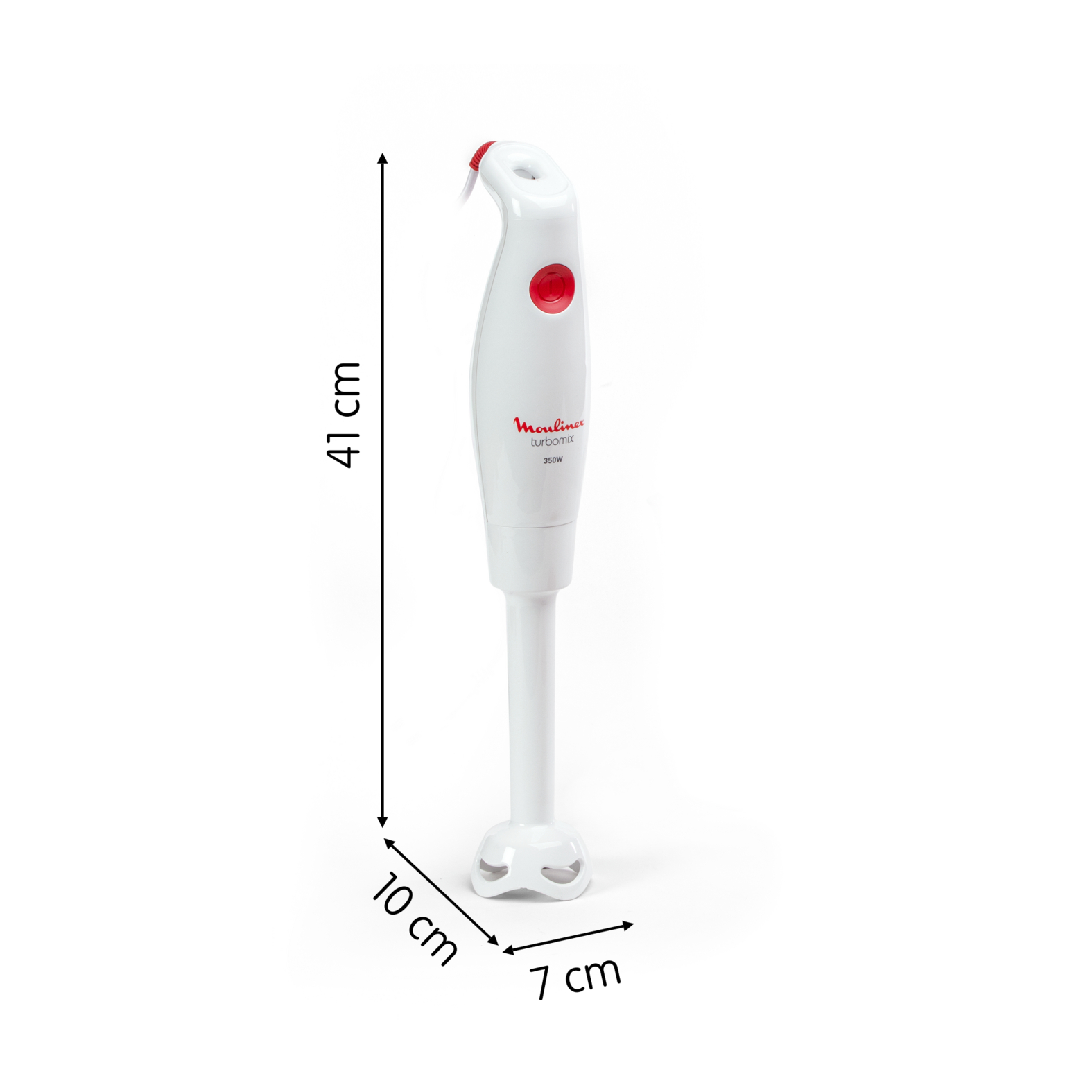 Voir la diapositive 2 : MOULINEX Mixeur plongeant DD12Q110 - Blanc