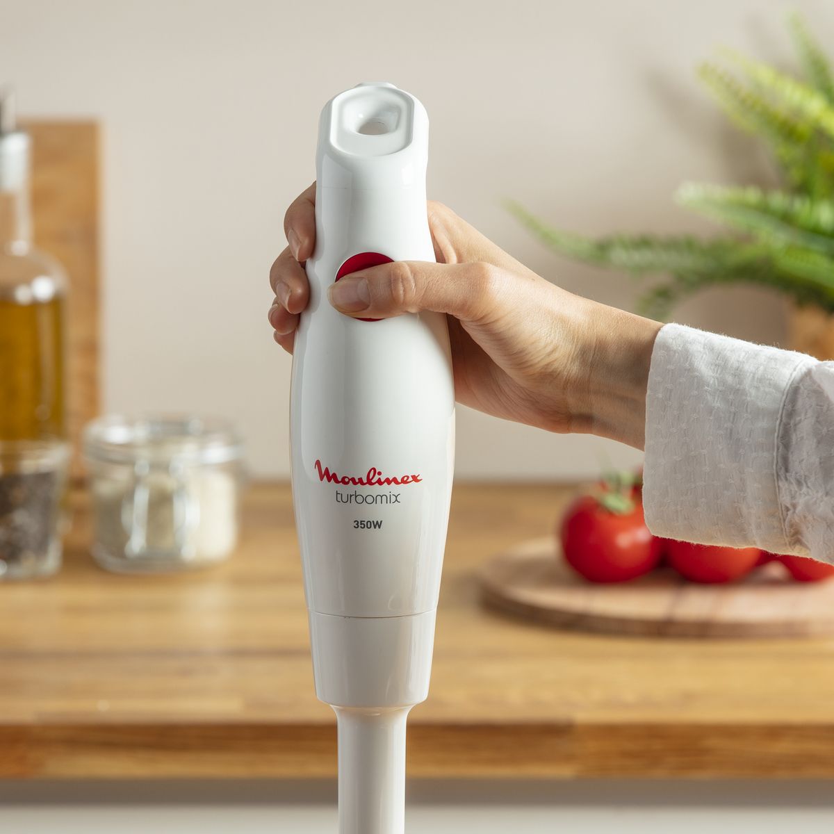 MOULINEX Mixeur plongeant DD12Q110 - Blanc