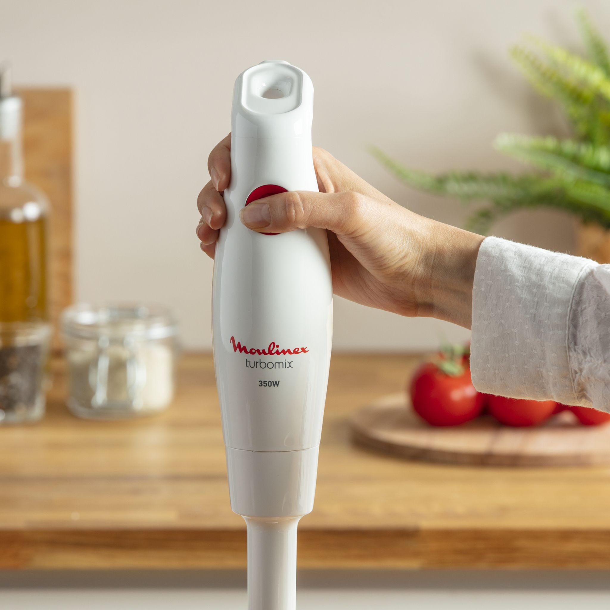 Voir la diapositive 3 : MOULINEX Mixeur plongeant DD12Q110 - Blanc