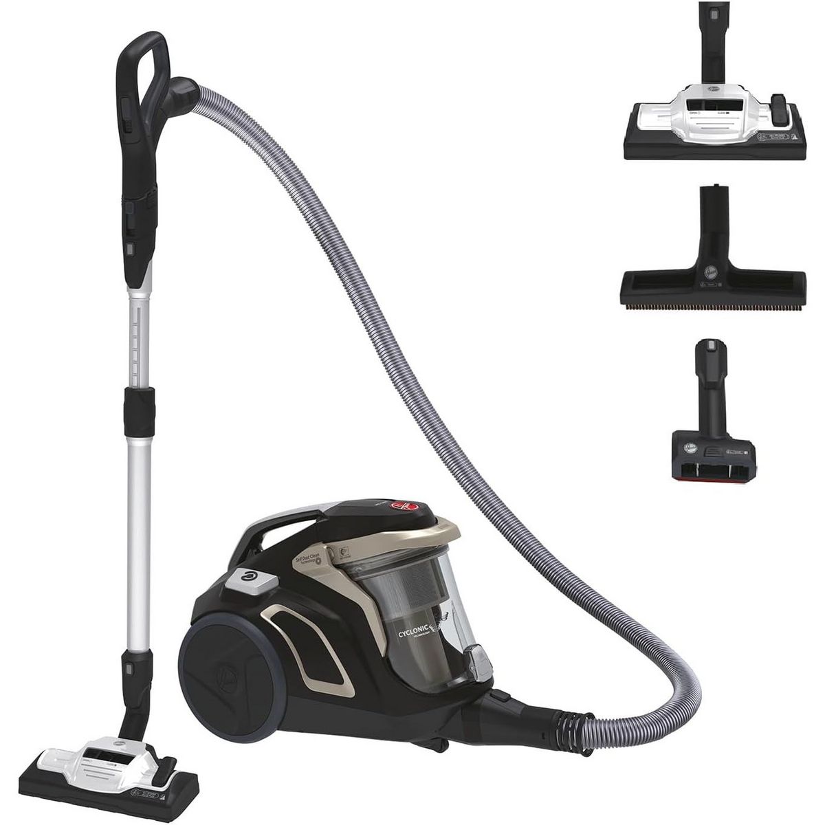 HOOVER Aspirateur traîneau sans sac HP720PET - Noir