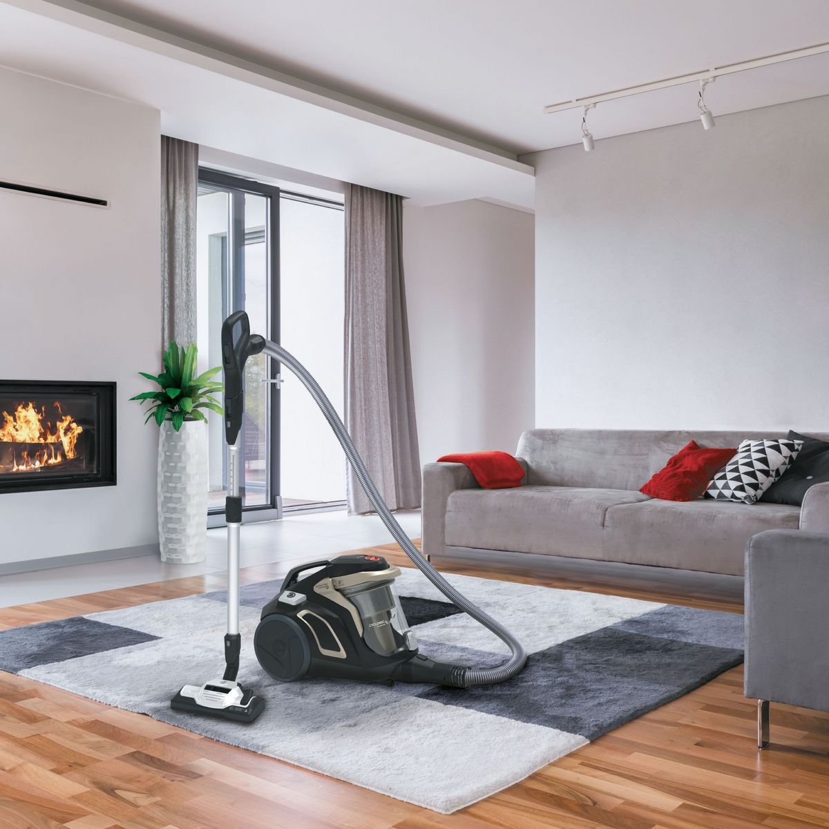 HOOVER Aspirateur traîneau sans sac HP720PET - Noir