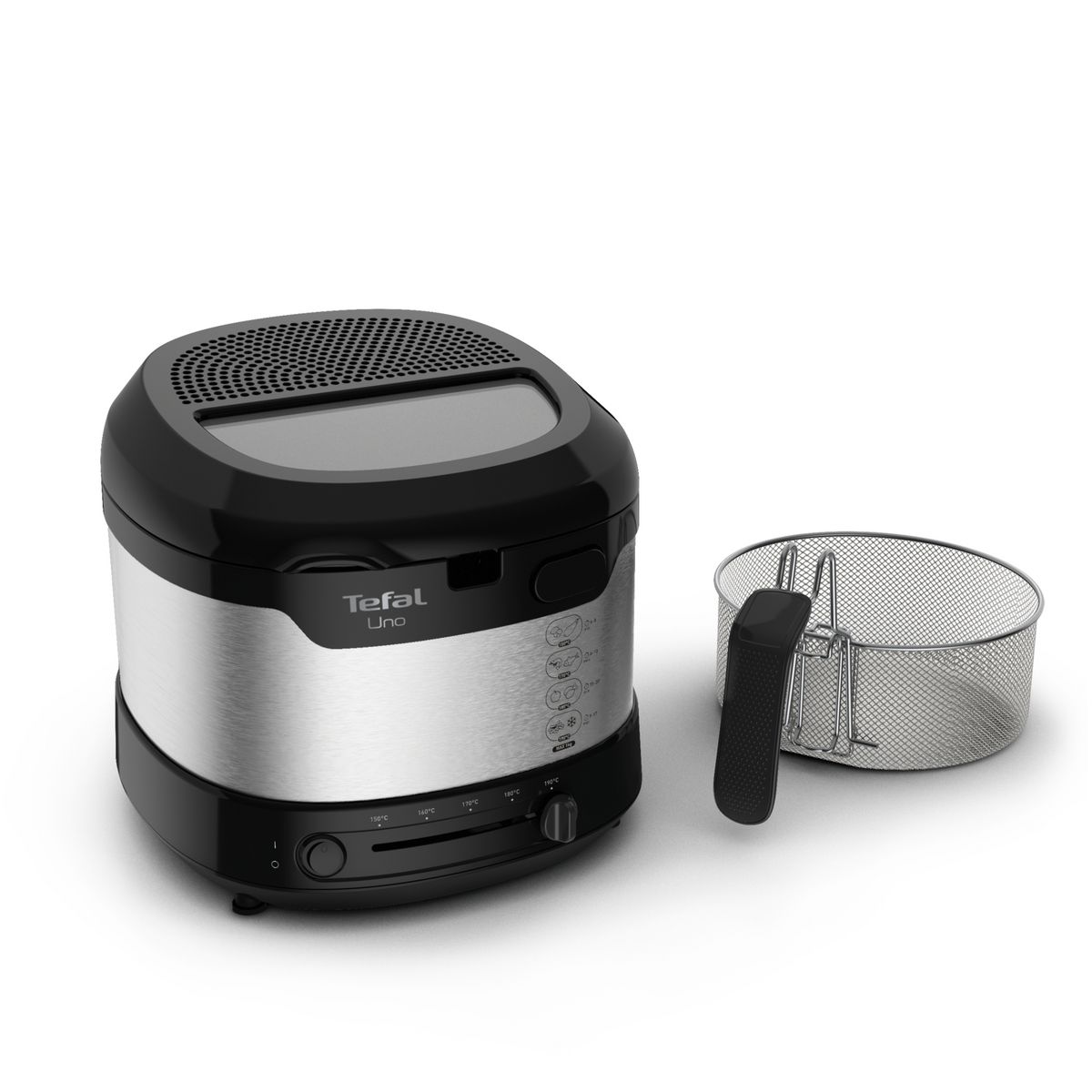 TEFAL Friteuse électrique UNO FF215D30 - Noir et inox