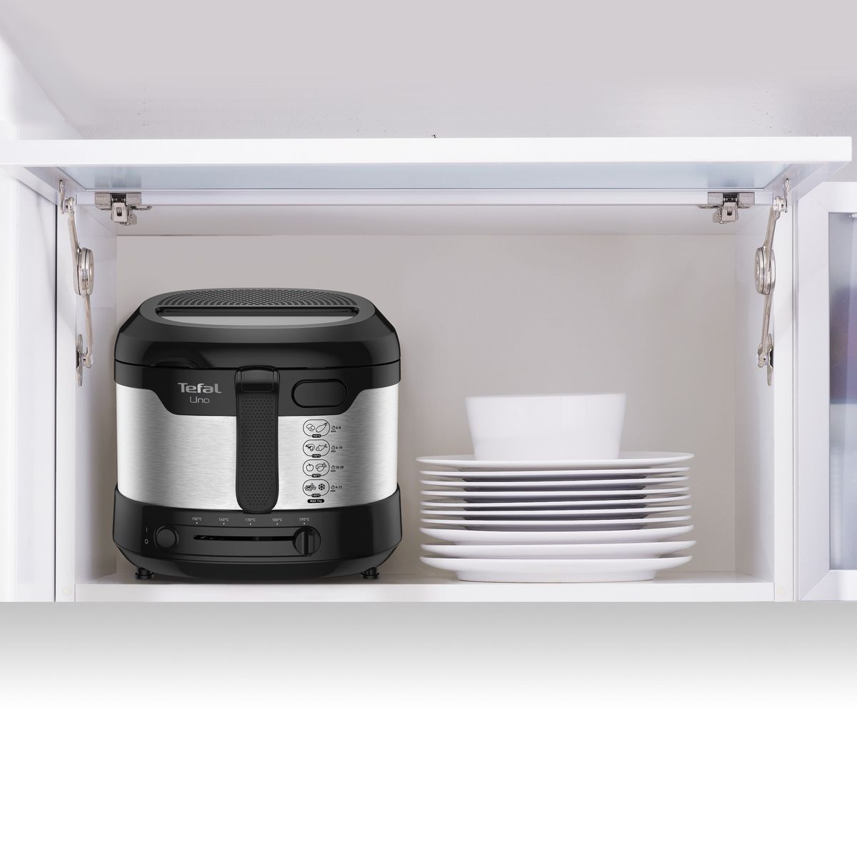 TEFAL Friteuse électrique UNO FF215D30 - Noir et inox