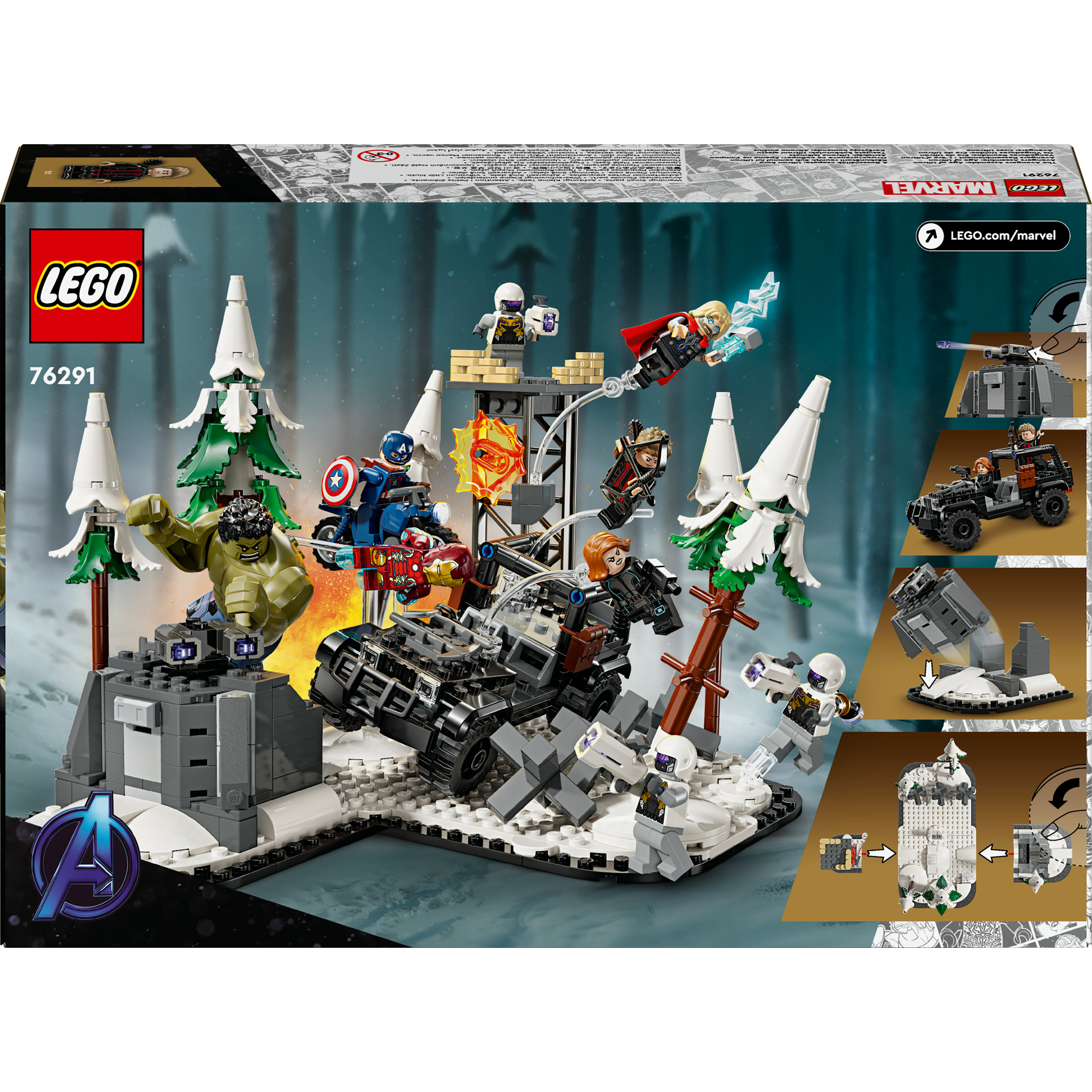 Voir la diapositive 3 : LEGO MARVEL Infinity Saga 76291 - Avengers Rassemblement : Ere d'Ultron