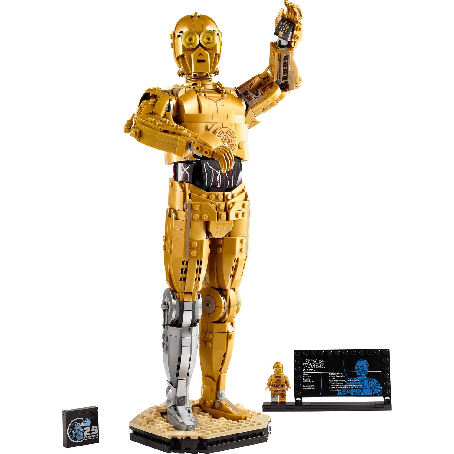 Voir la diapositive 2 : LEGO LEGO Star Wars 75398 C-3PO - Figurine de Droïde à Construire - Maquette pour Adulte