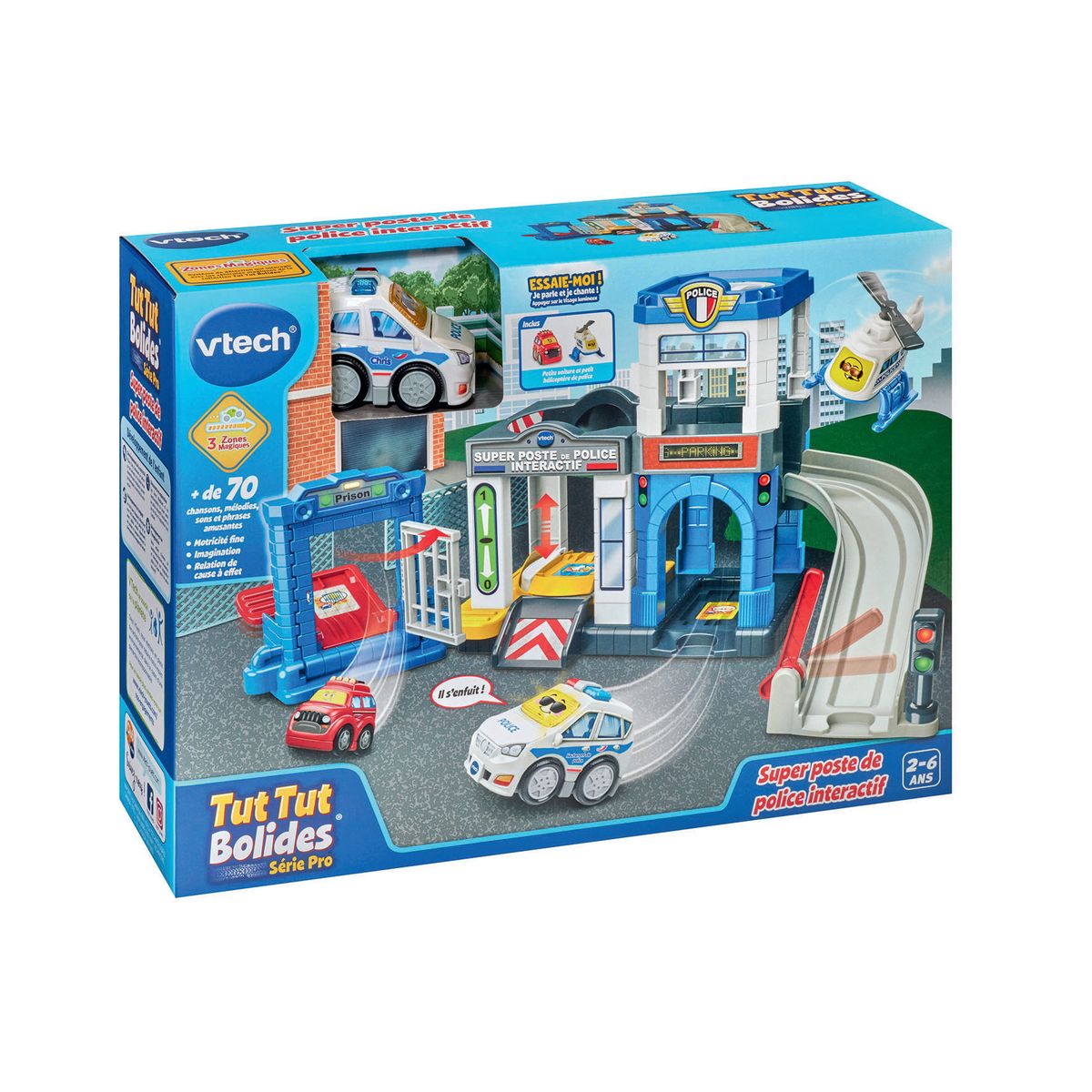 VTECH Super Poste de police Interactif Tut Tut Bolide Série Pro