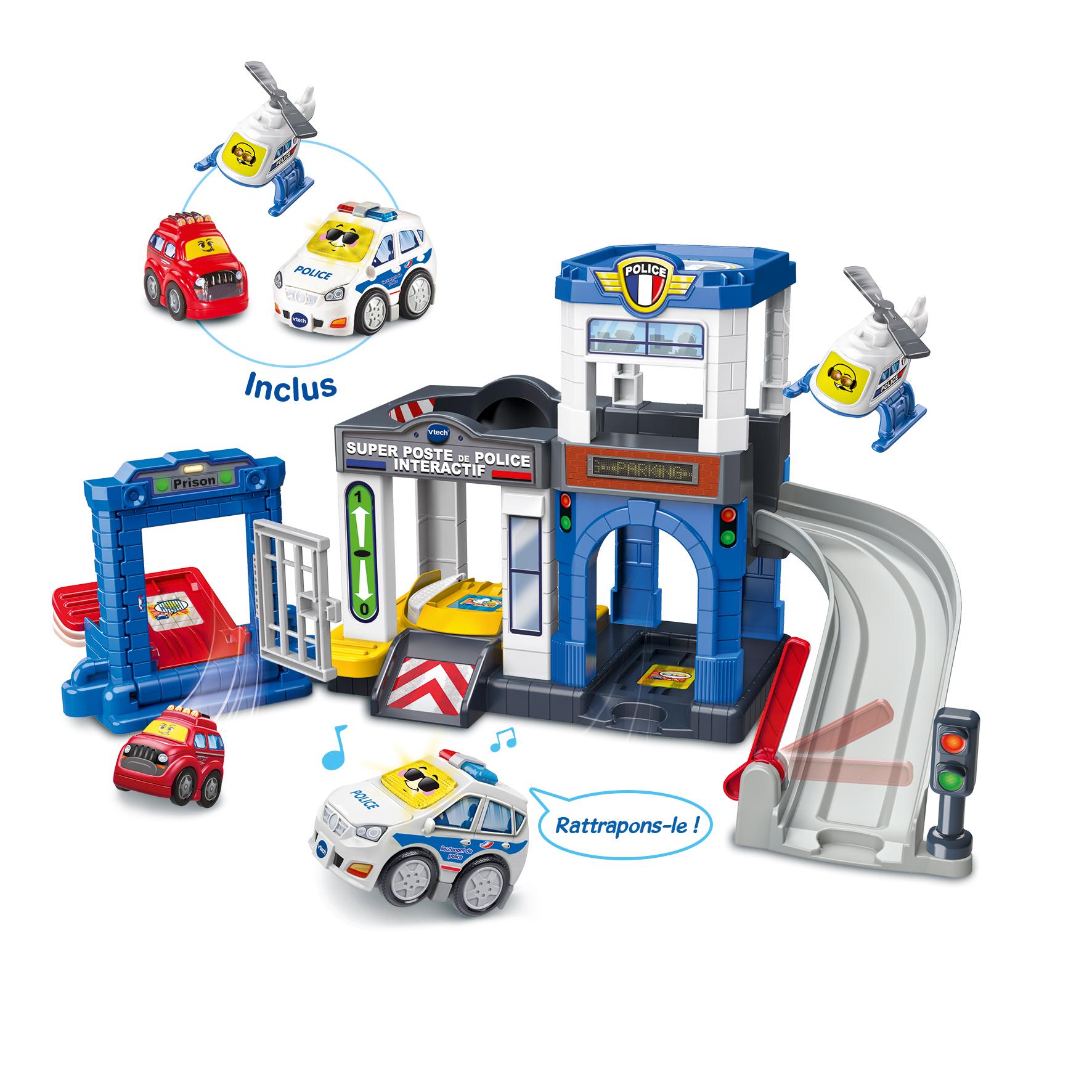Voir la diapositive 12 : VTECH Super Poste de police Interactif Tut Tut Bolide Série Pro