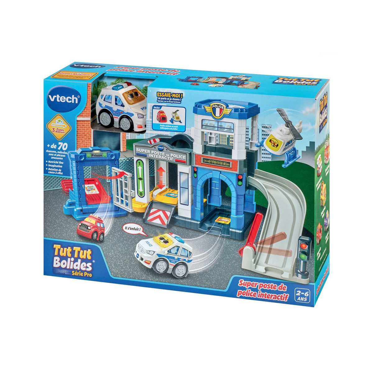 VTECH Super Poste de police Interactif Tut Tut Bolide Série Pro