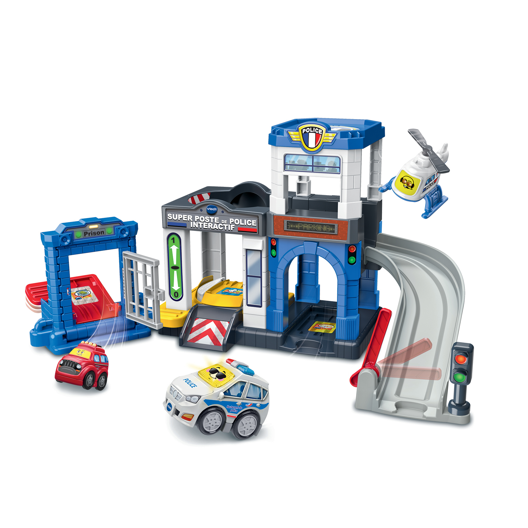 Voir la diapositive 4 : VTECH Super Poste de police Interactif Tut Tut Bolide Série Pro