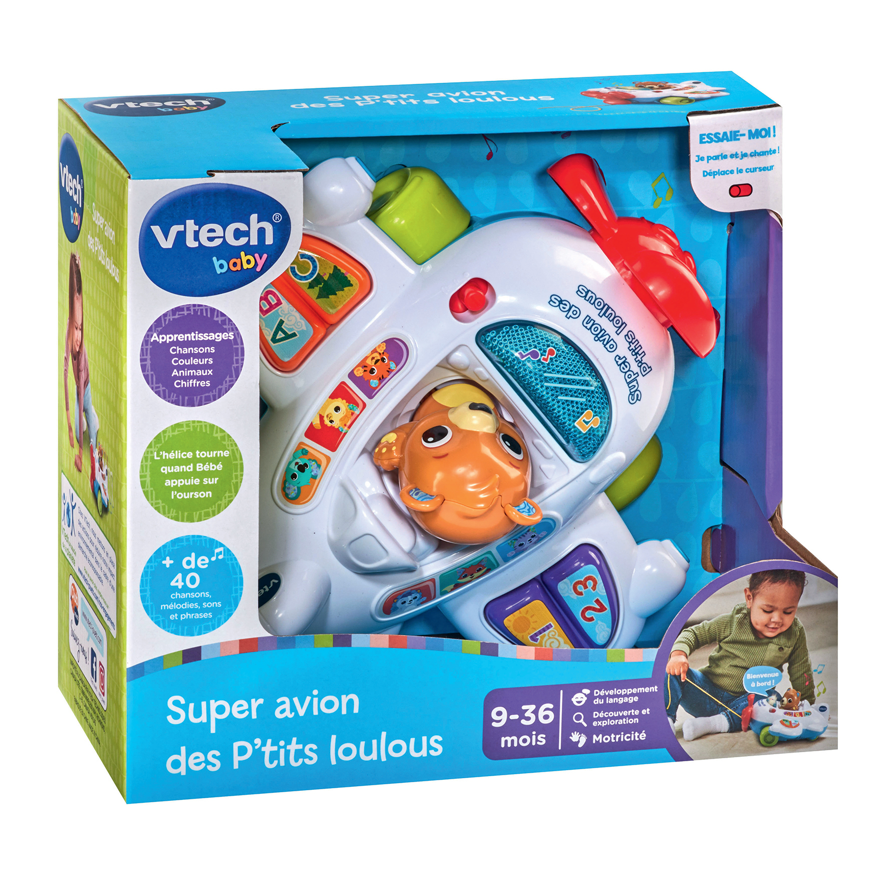 Voir la diapositive 2 : VTECH Super Avion des P'tits Loulous