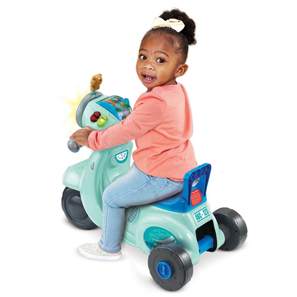 VTECH Porteur Scooter Interactif 3 en 1