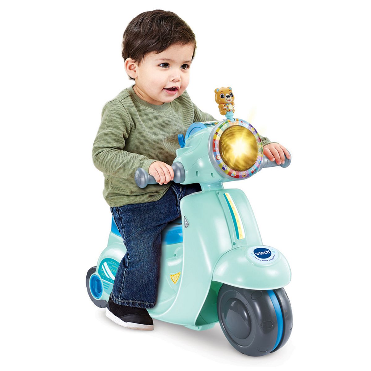 VTECH Porteur Scooter Interactif 3 en 1