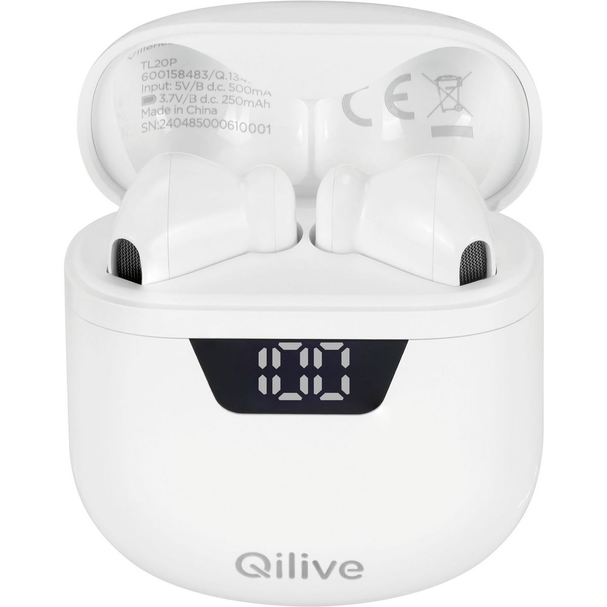 QILIVE Écouteurs Q1342 TWS - Blanc