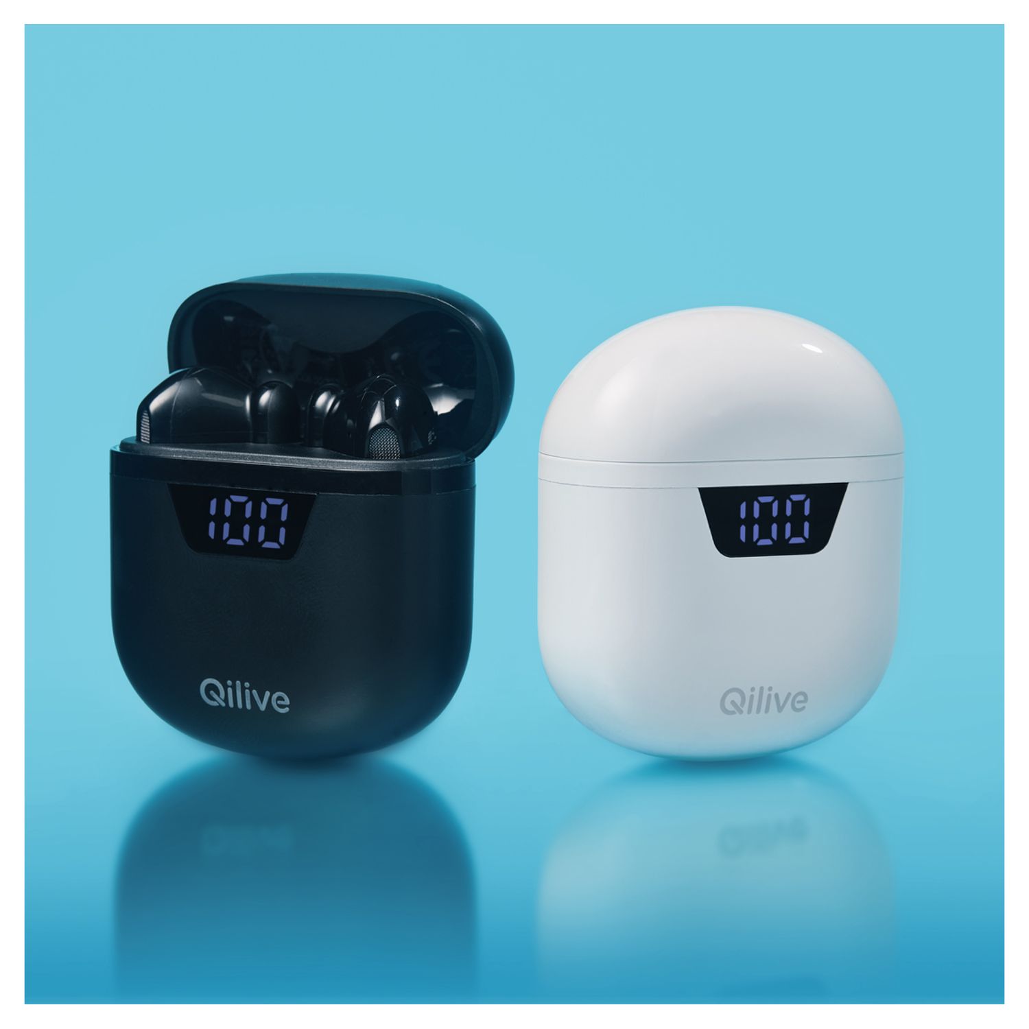 Voir la diapositive 7 : QILIVE Écouteurs Q1342 TWS - Blanc