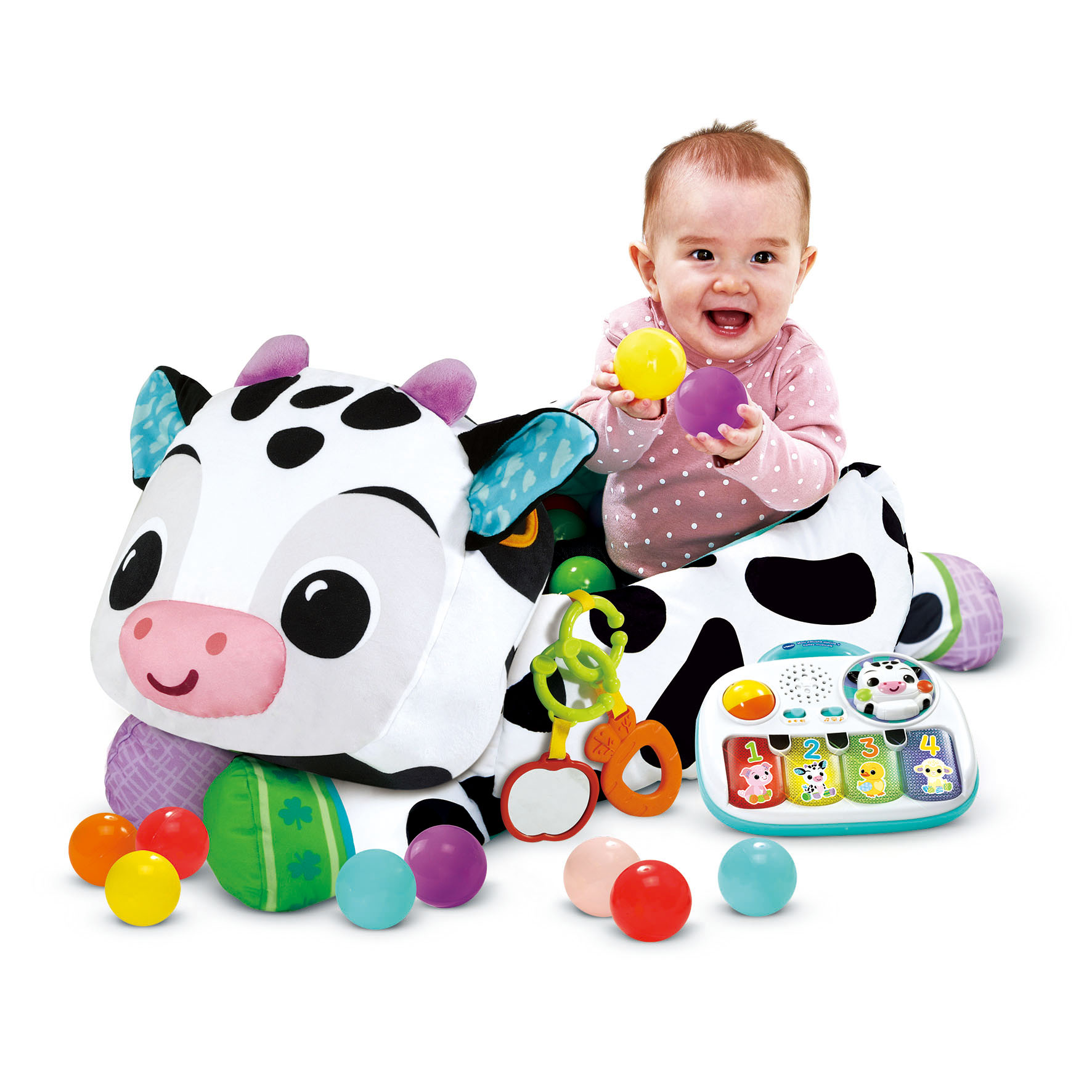 Voir la diapositive 2 : VTECH Maxi Peluche Piscine à Balles Musicale