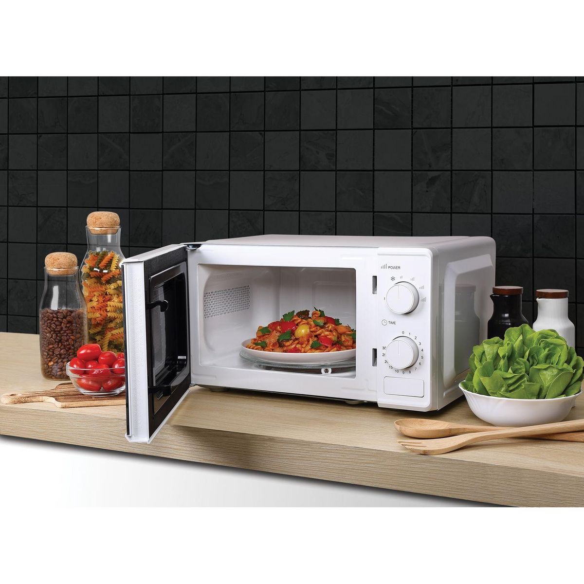 QILIVE Micro-onde monofonction Q.6423 - 700 W - Capacité 20 L - Blanc