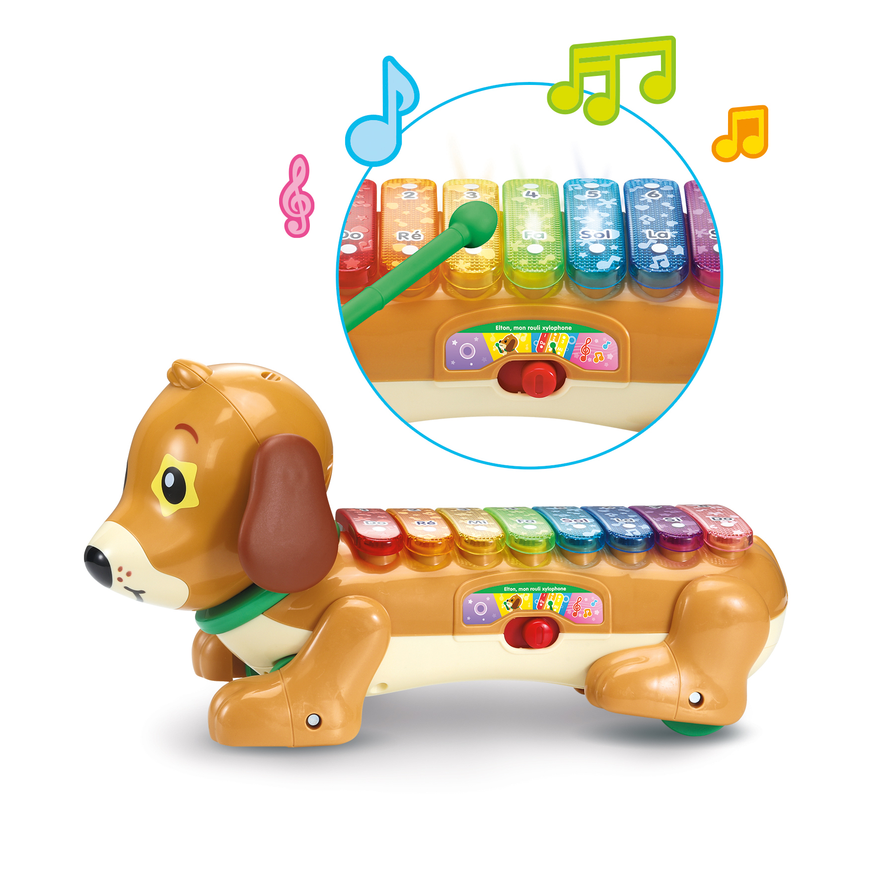 Voir la diapositive 4 : VTECH Elton, Mon Rouli Xylophone
