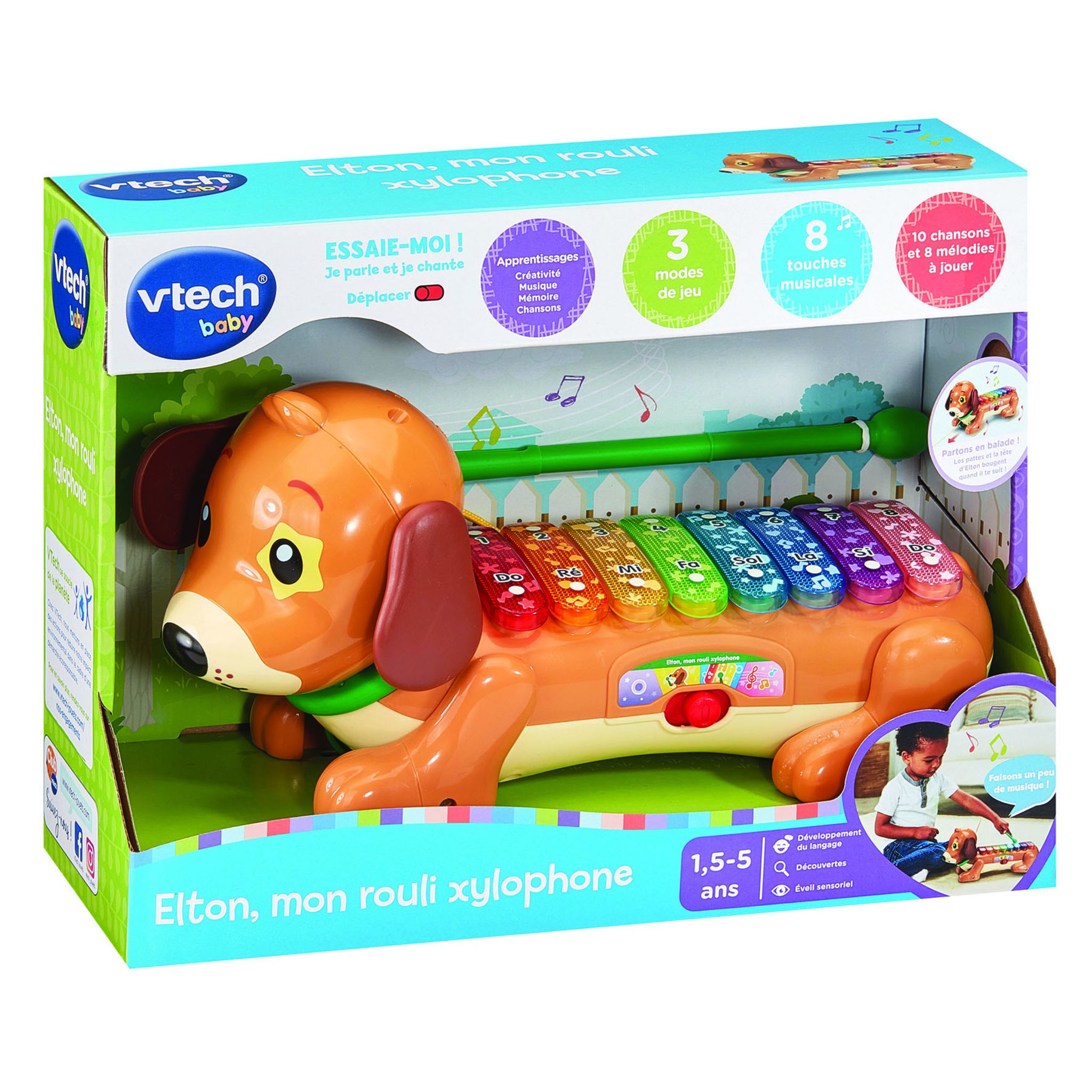 Voir la diapositive 8 : VTECH Elton, Mon Rouli Xylophone