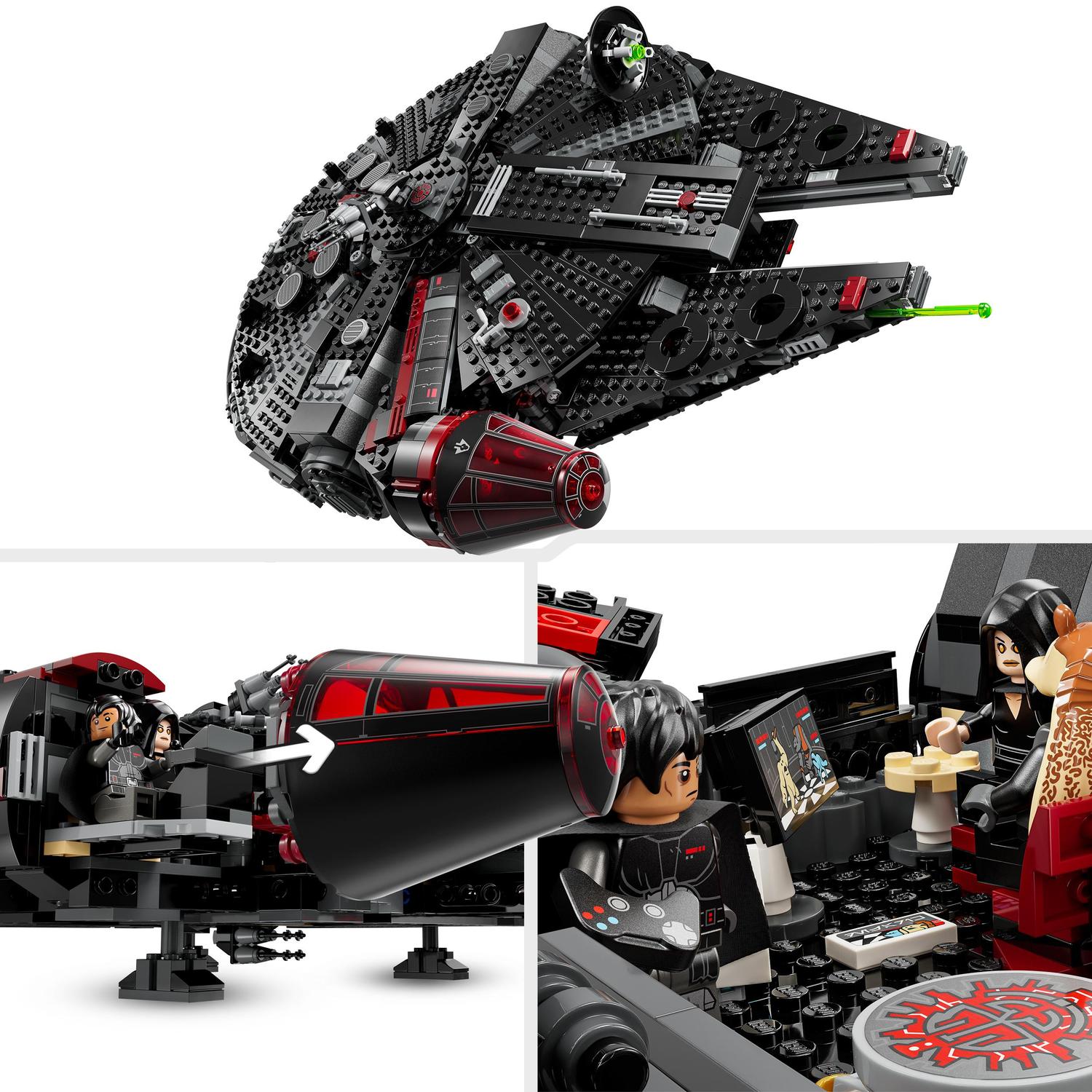 Voir la diapositive 4 : LEGO LEGO Star Wars 75389 Le Faucon Noir - Véhicule à Construire pour Enfants dès 10 ans