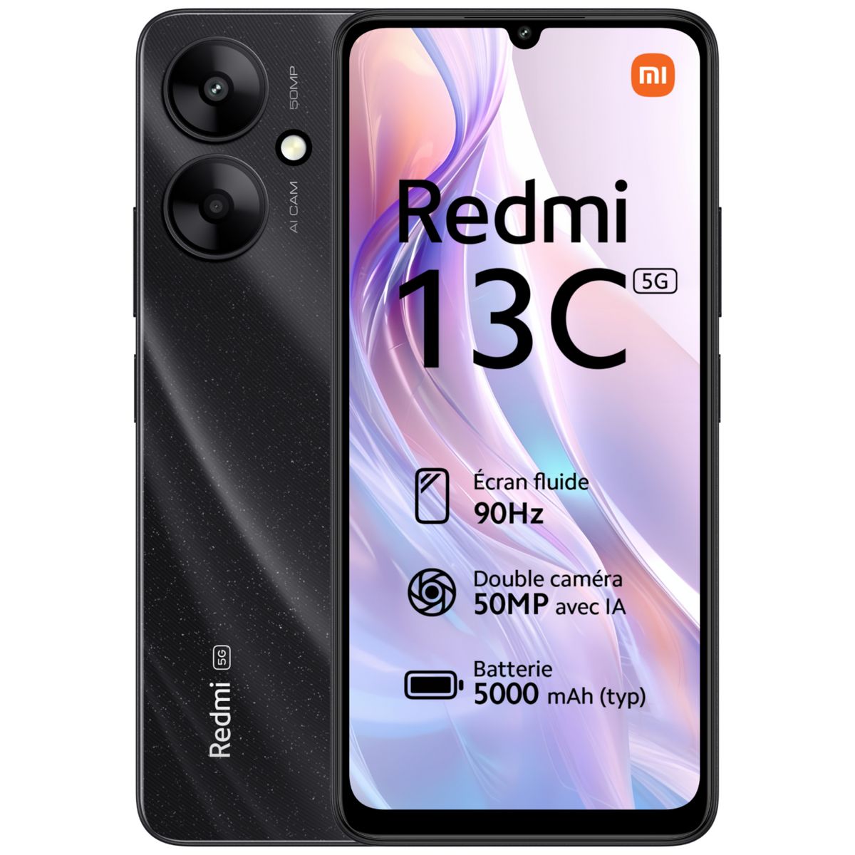 XIAOMI Redmi 13C 5G 128Go - Noir