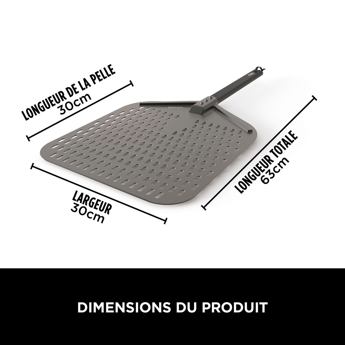NINJA Pelle à pizza XSKPZPLEU - Gris