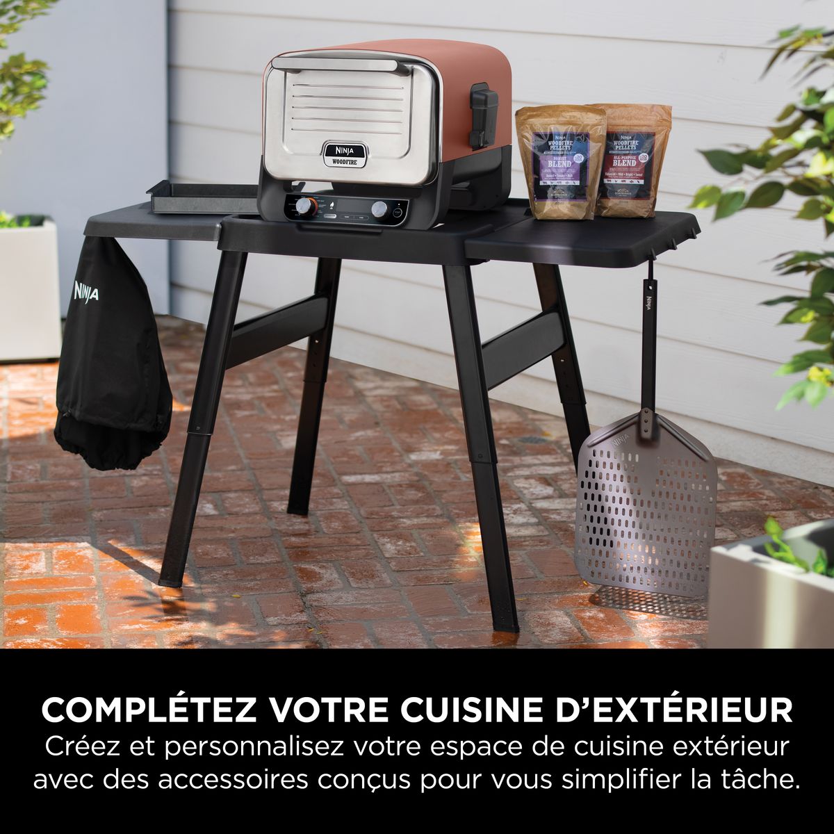 NINJA Support réglable et table d'appoint XL00101EU - Noir