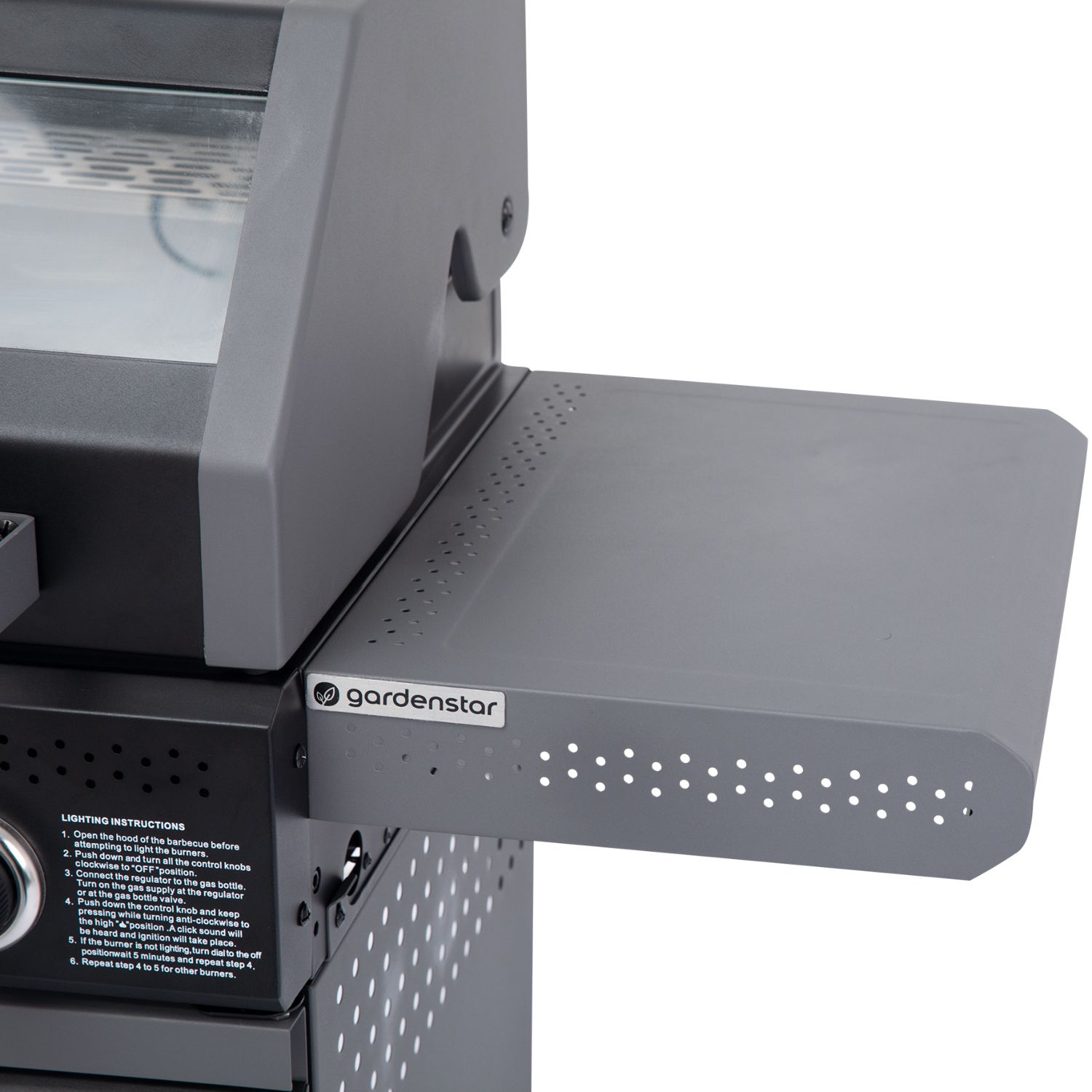Voir la diapositive 14 : GARDENSTAR GDS Barbecue gaz - 3 bruleurs -  4 roues