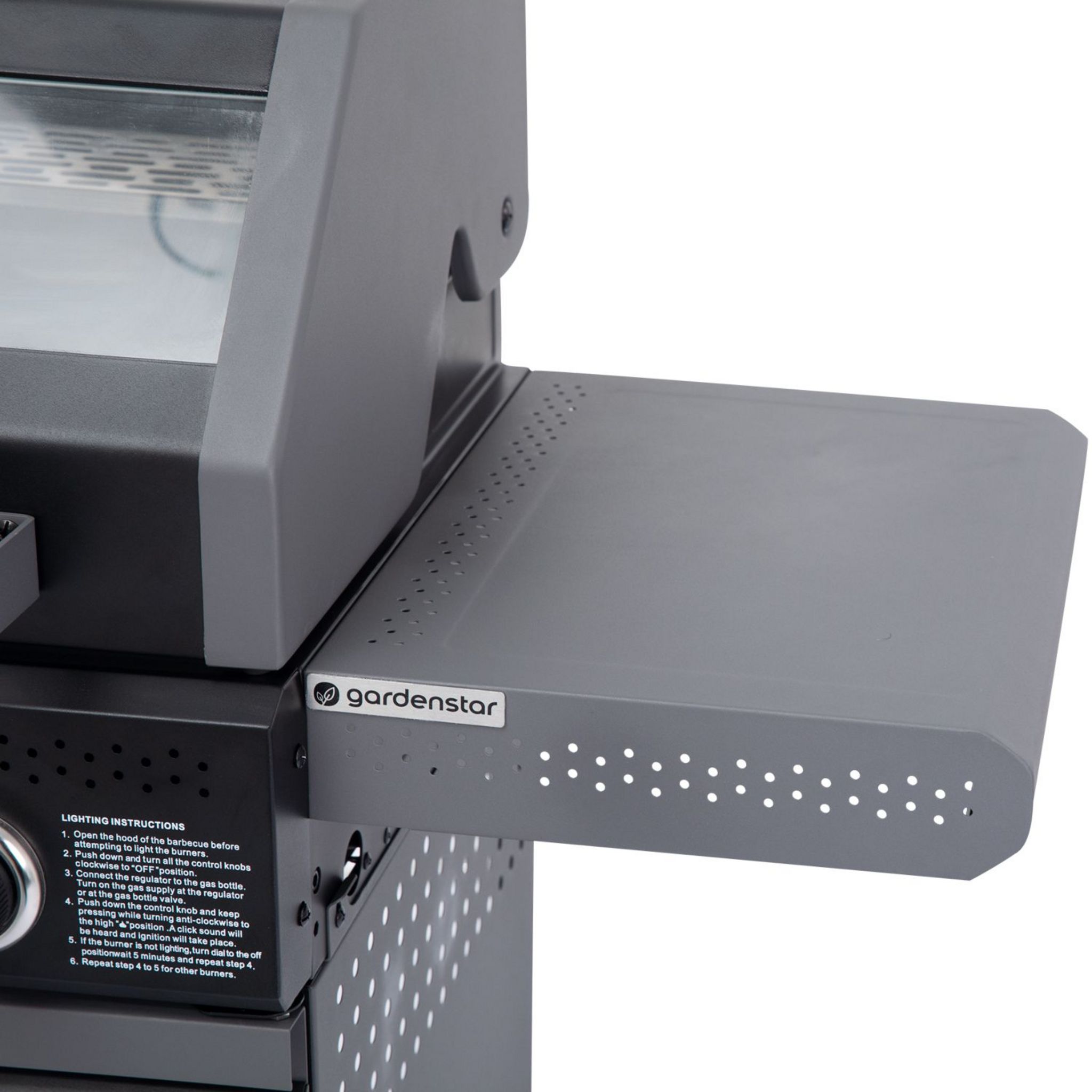 Voir la diapositive 14 : GARDENSTAR GDS Barbecue gaz - 3 bruleurs -  4 roues