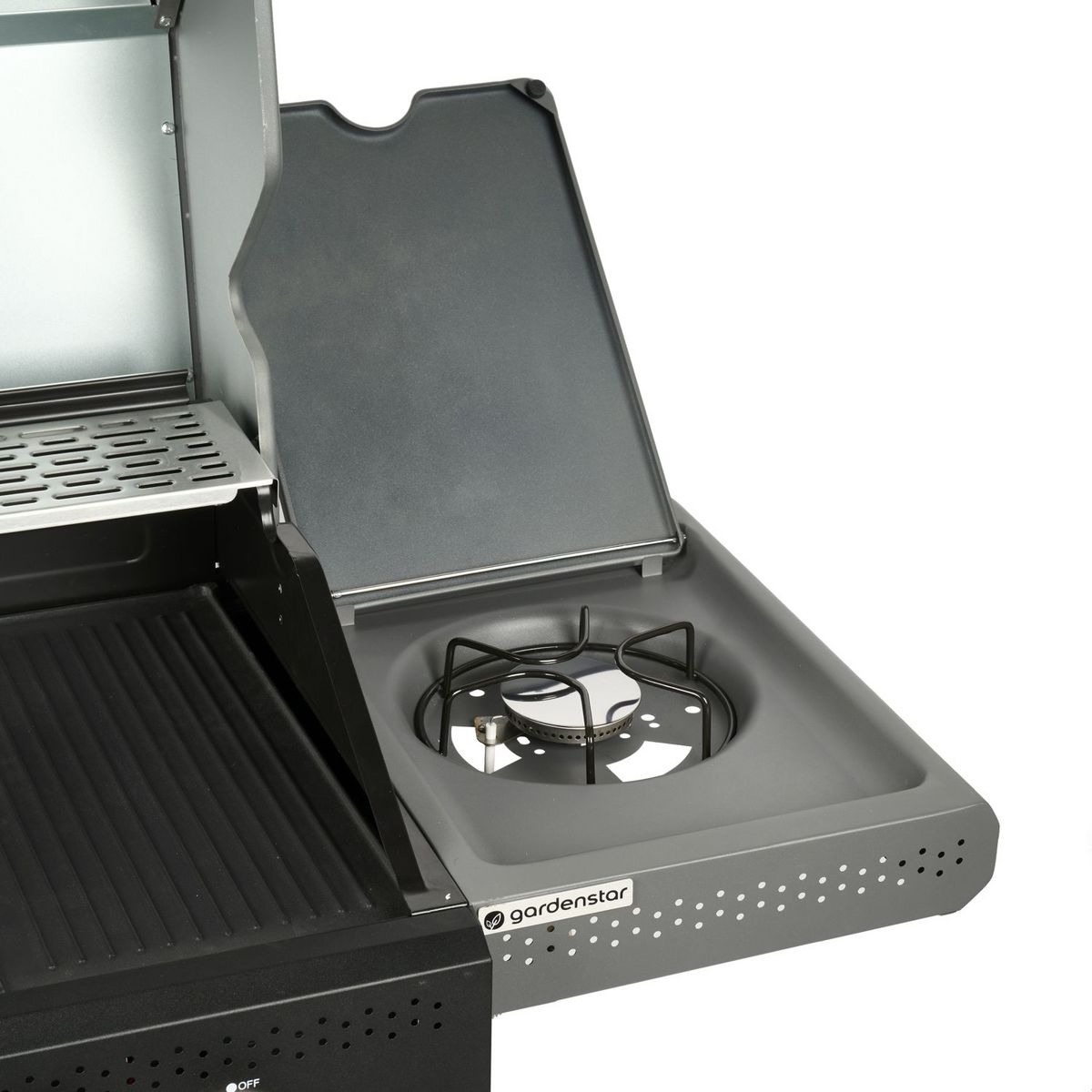 GARDENSTAR GDS Barbecue gaz - 3 bruleurs -  4 roues