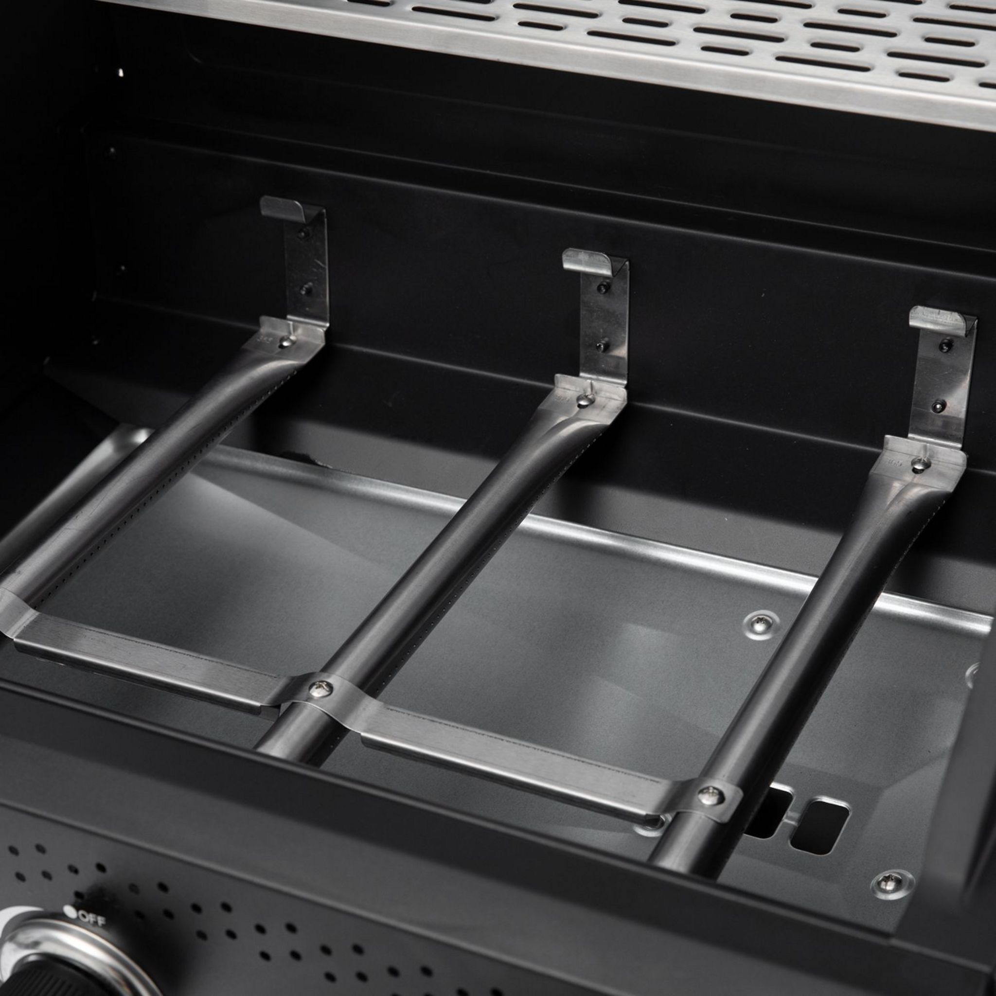 Voir la diapositive 10 : GARDENSTAR GDS Barbecue gaz - 3 bruleurs -  4 roues