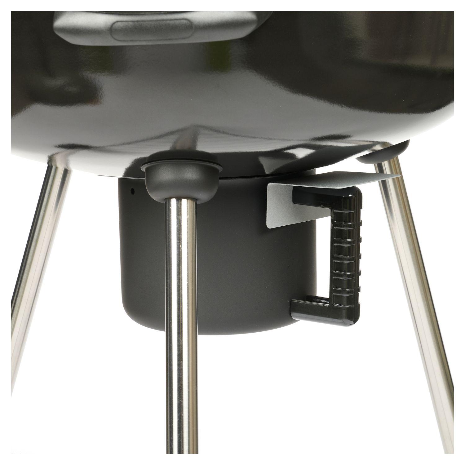 Voir la diapositive 5 : GARDENSTAR Barbecue charbon de bois en acier D55 cm avec couvercle