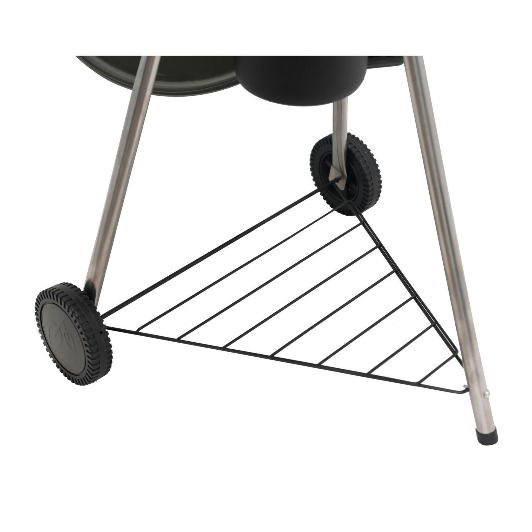 Voir la diapositive 6 : GARDENSTAR Barbecue charbon de bois en acier D55 cm avec couvercle