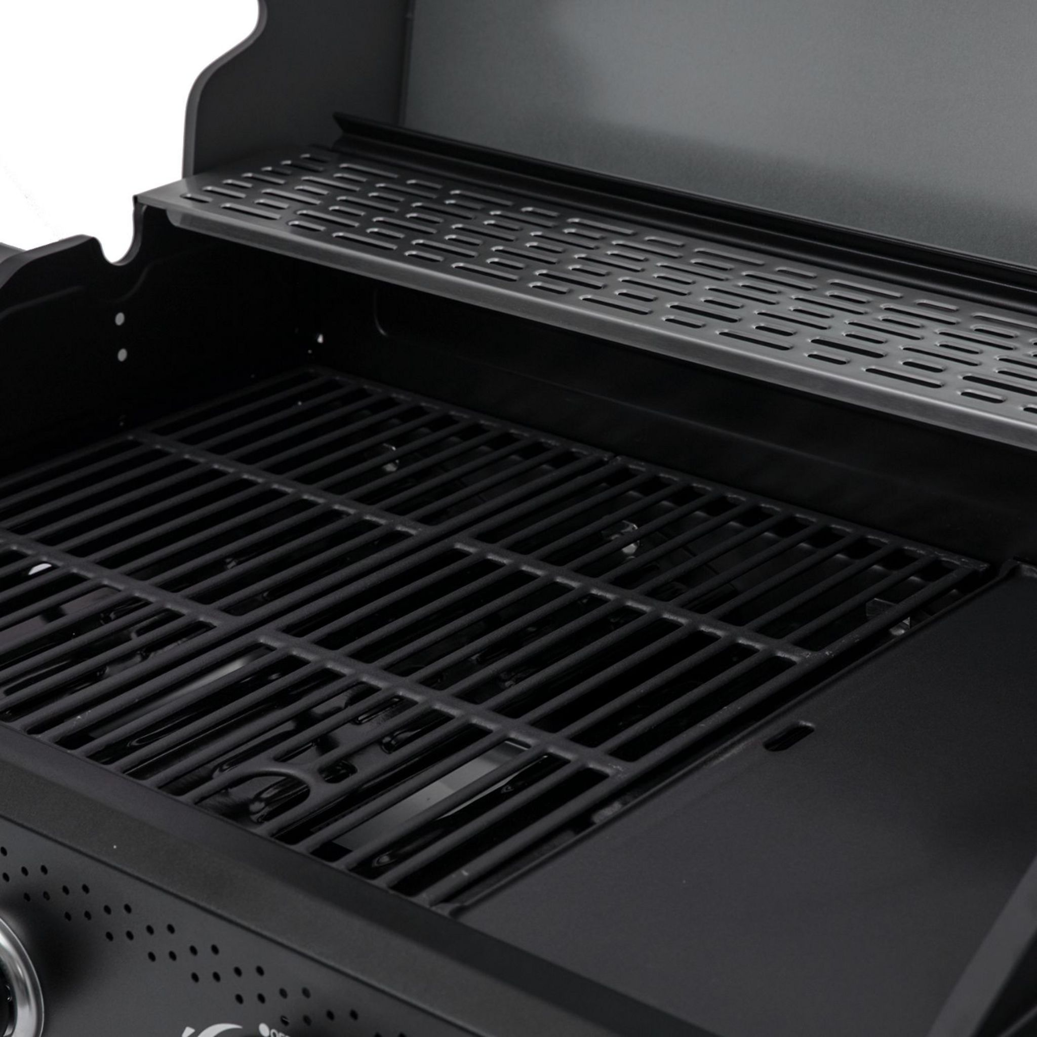 Voir la diapositive 4 : GARDENSTAR Barbecue gaz en acier  - 4 bruleurs - 4 roues