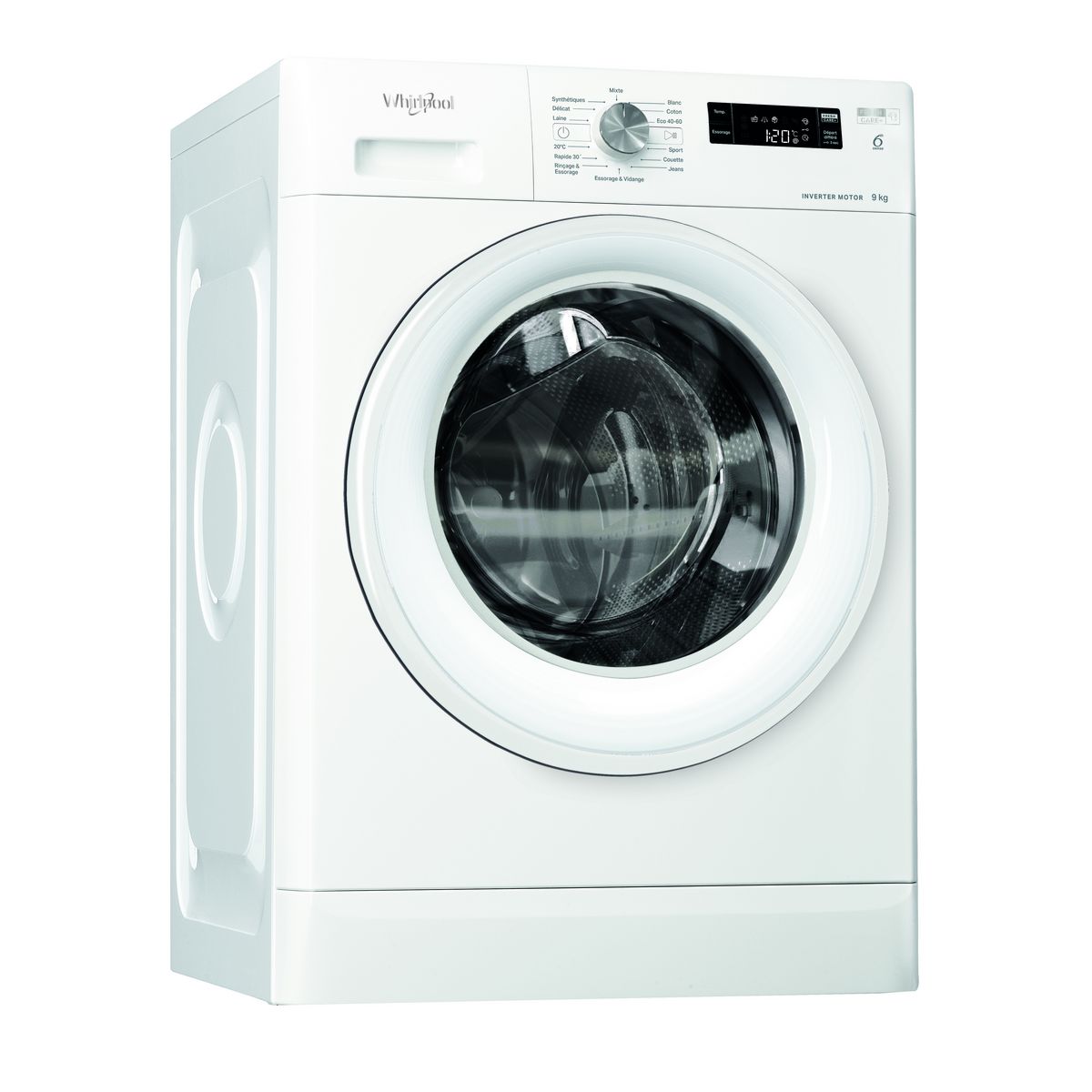 WHIRLPOOL Lave linge hublot à induction FFSP9269WFR, 9 kg, 1200 T/min, A