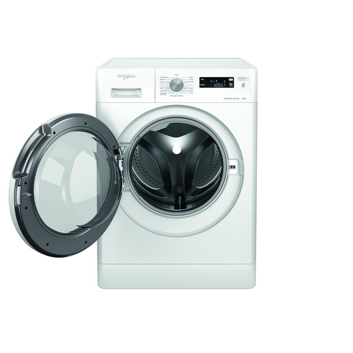 WHIRLPOOL Lave linge hublot à induction FFSP9269WFR, 9 kg, 1200 T/min, A
