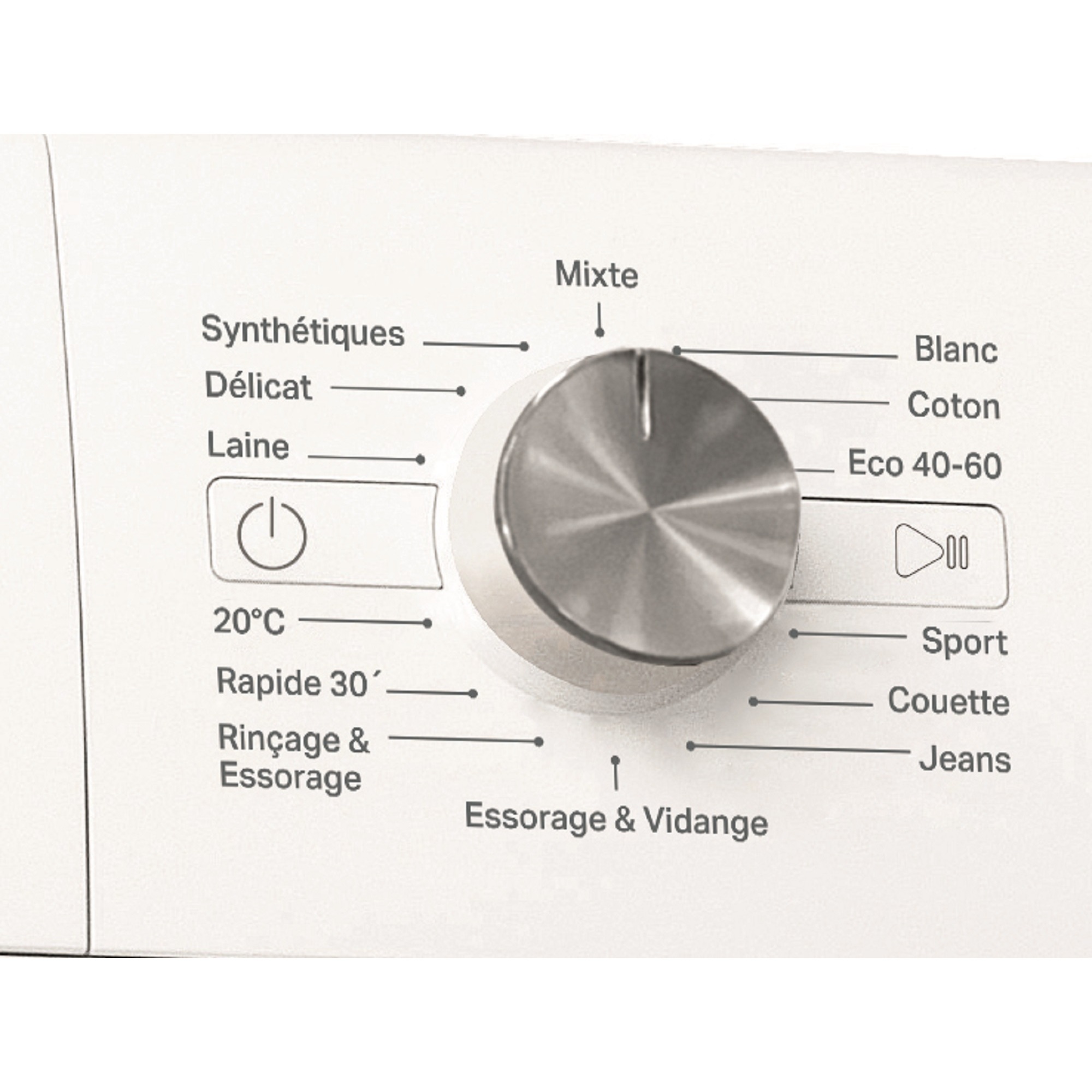 Voir la diapositive 8 : WHIRLPOOL Lave linge hublot à induction FFSP9269WFR, 9 kg, 1200 T/min, A